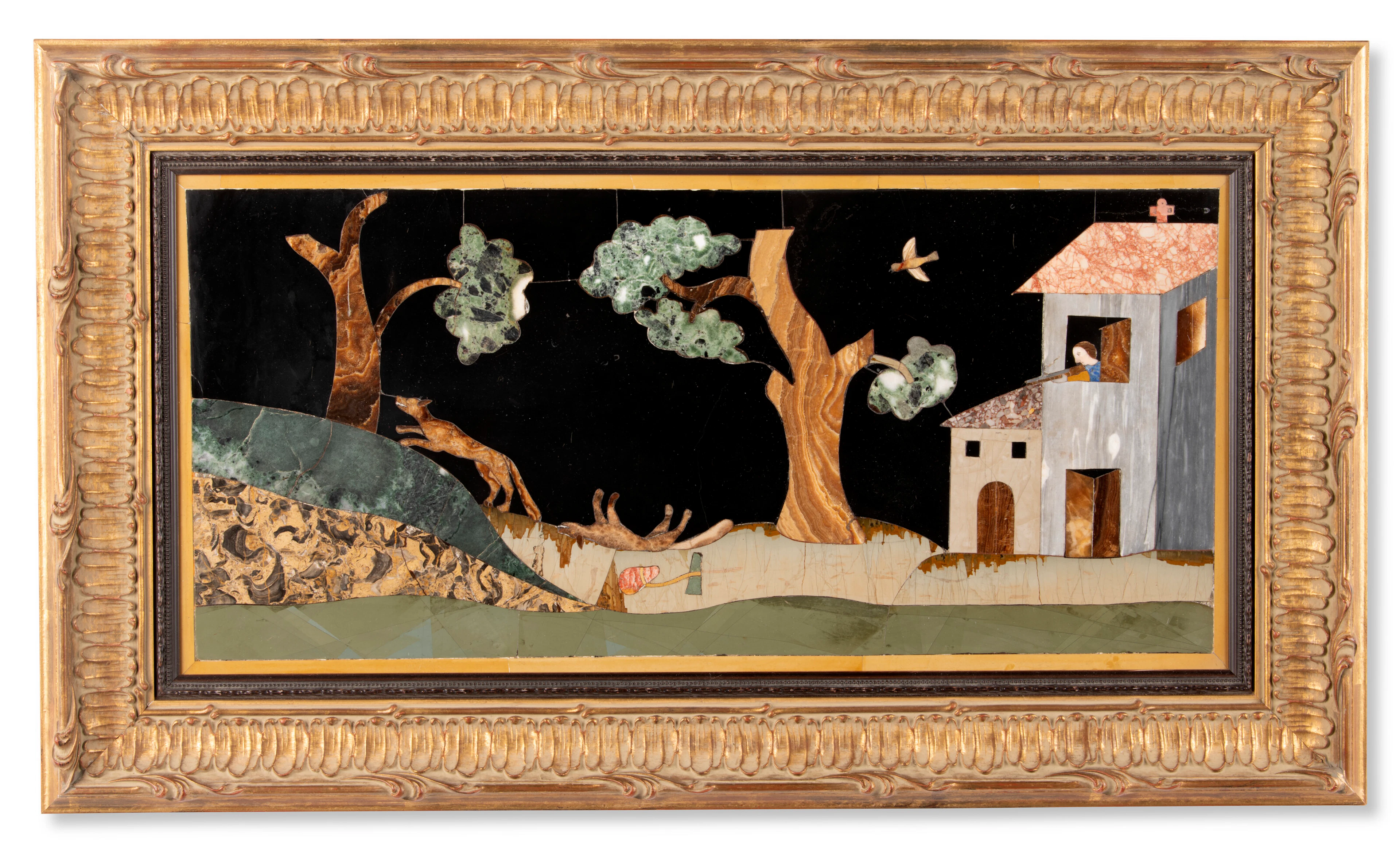 An Italian Pietra Dura Plaque