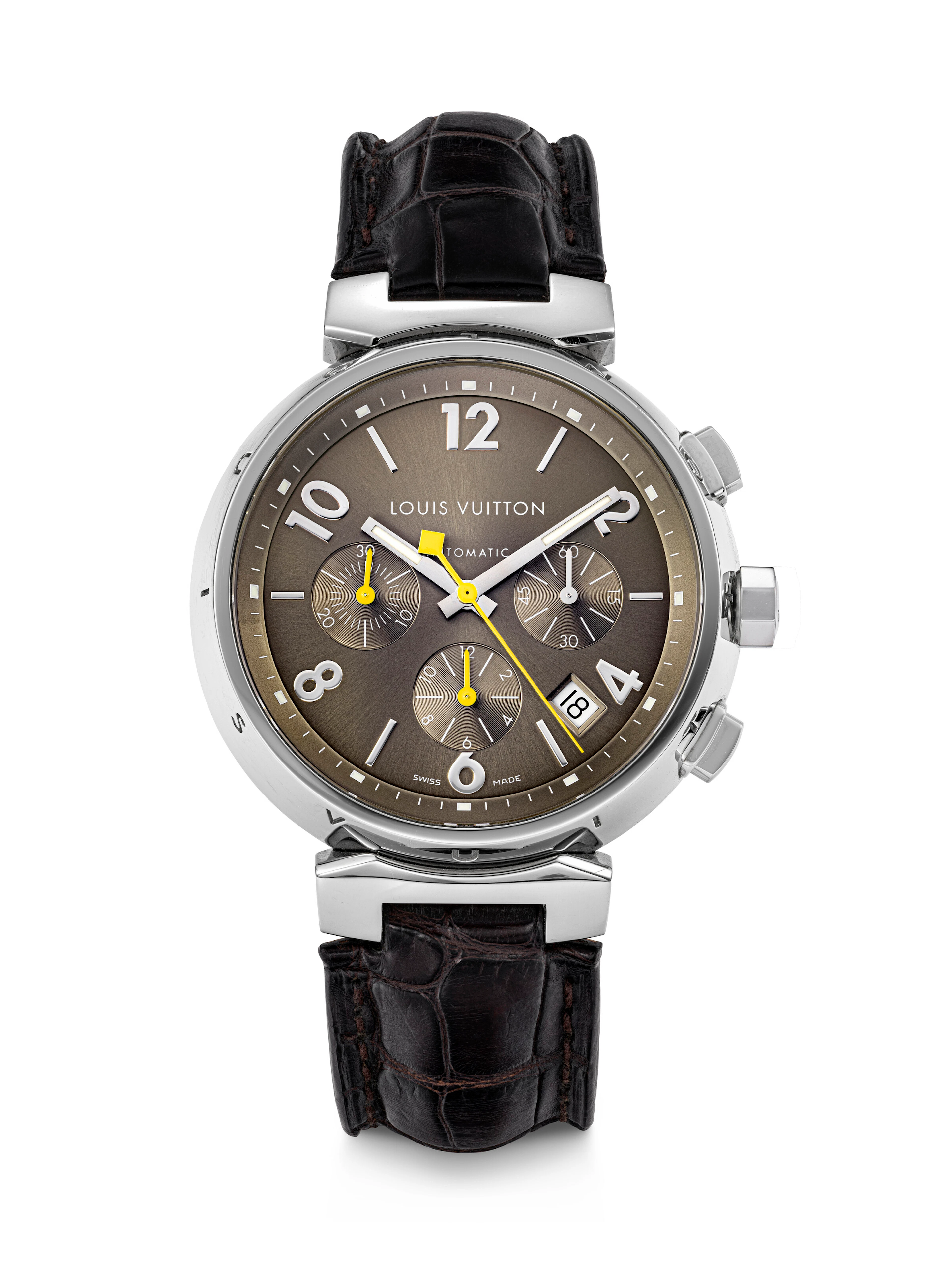 Louis Vuitton, Stainless Steel Tambour Chronograph, Ref.q1122