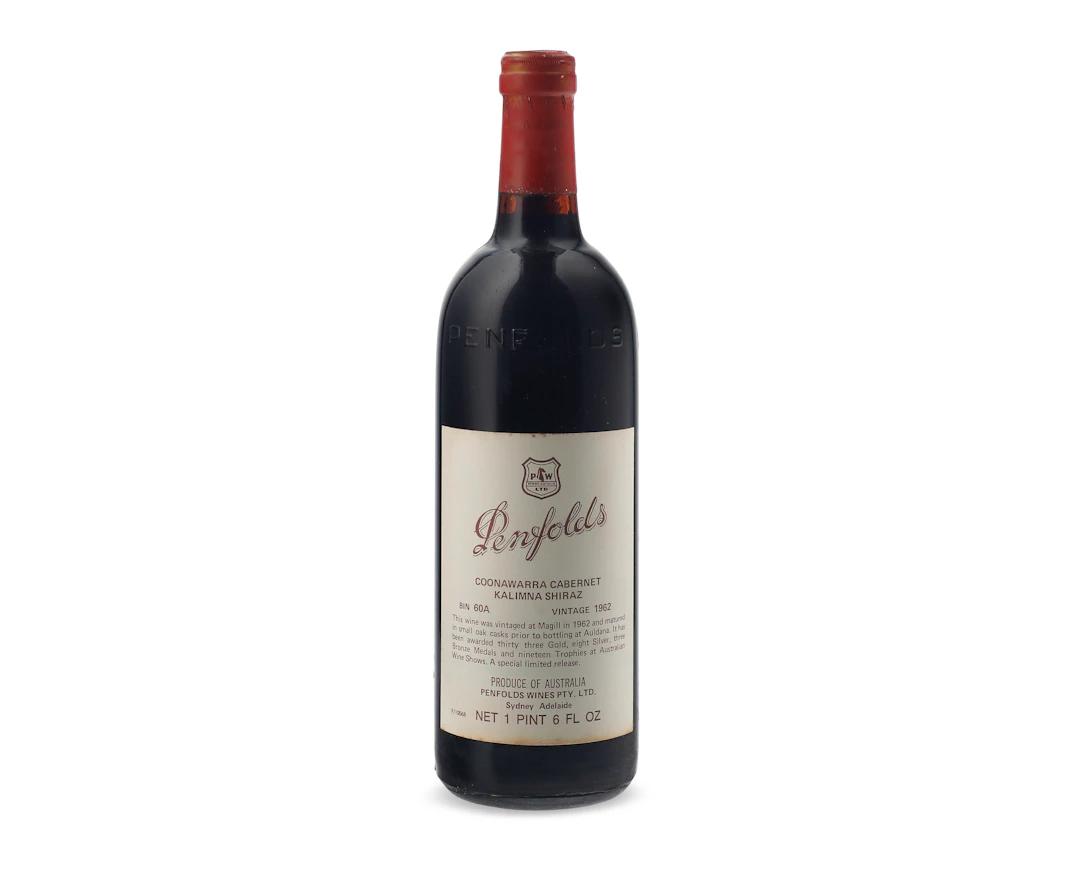 Penfolds, Bin 60A Coonawarra Cabernet Kalimna Shiraz 1962