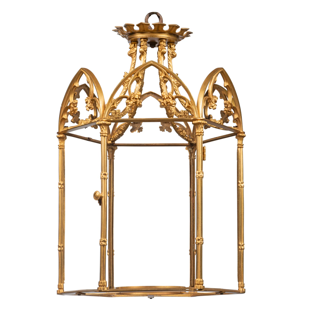 An English Gold-Lacquered Lantern