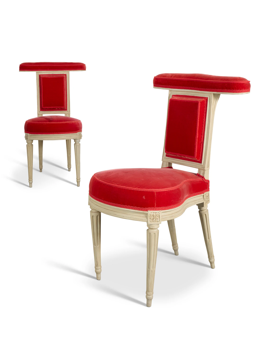 Paire De Chaises Ponteuses D'époque Louis Xvi