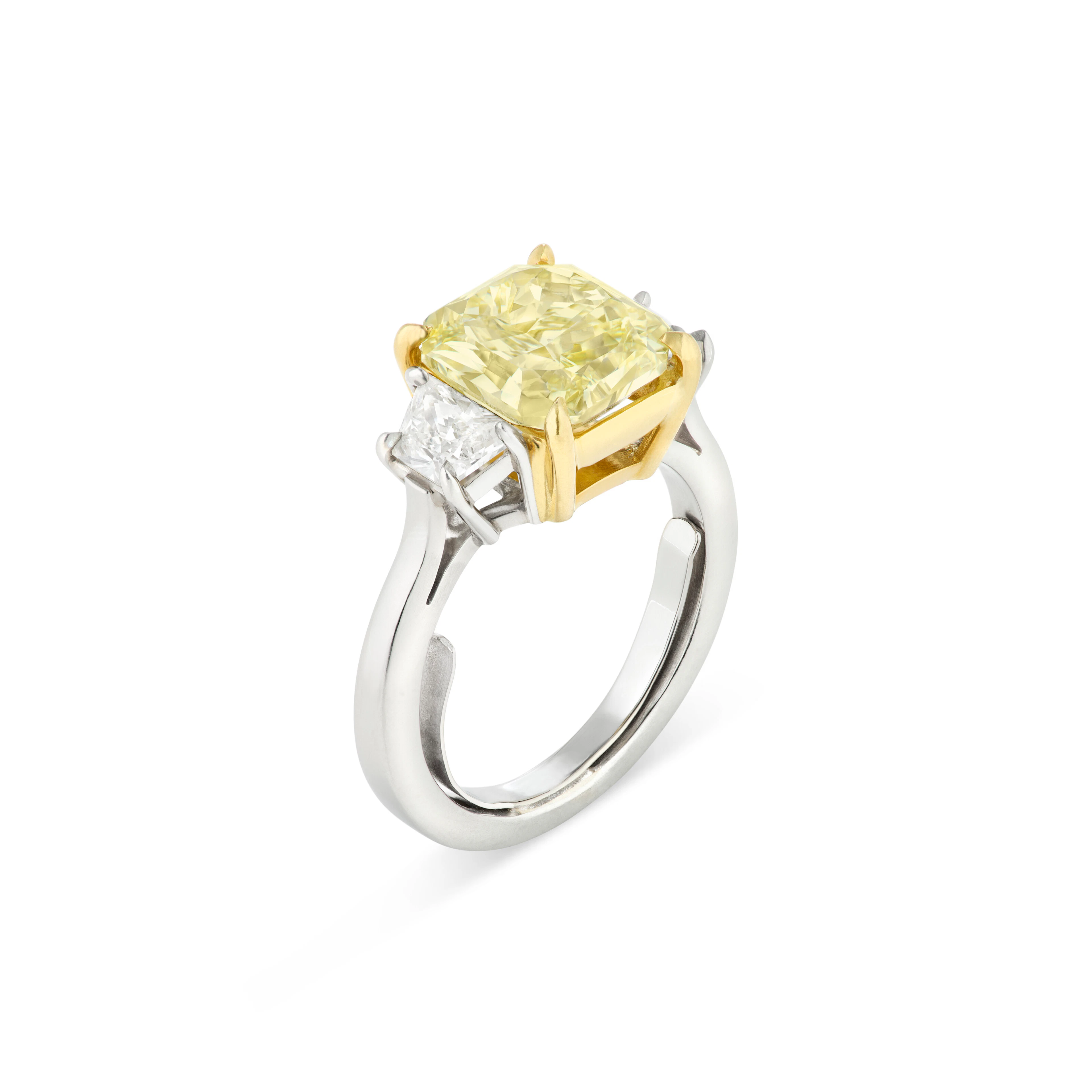 Aletto Colored Diamond and Diamond Ring