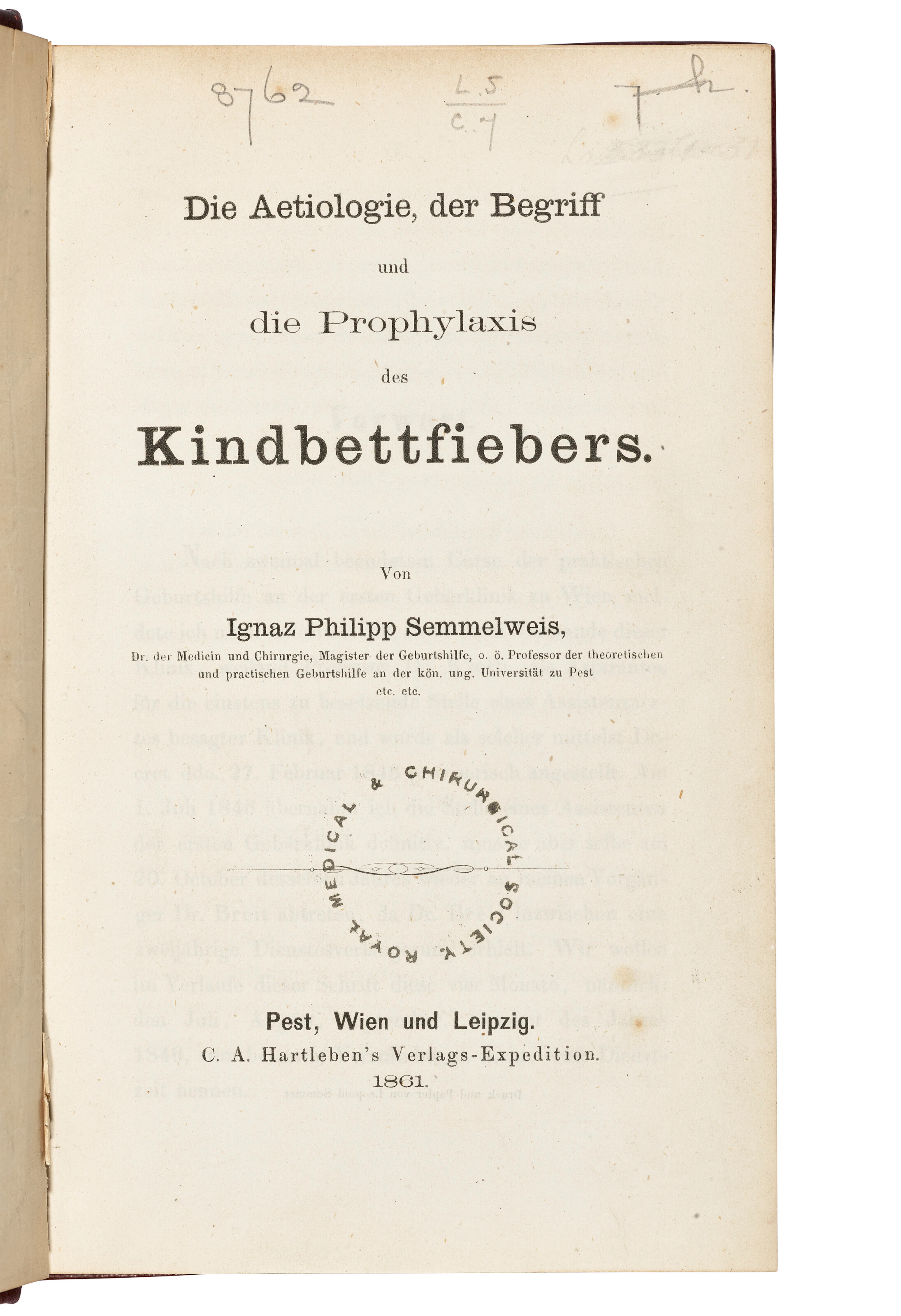 SEMMELWEIS, Ignaz Philipp (1818-1865)