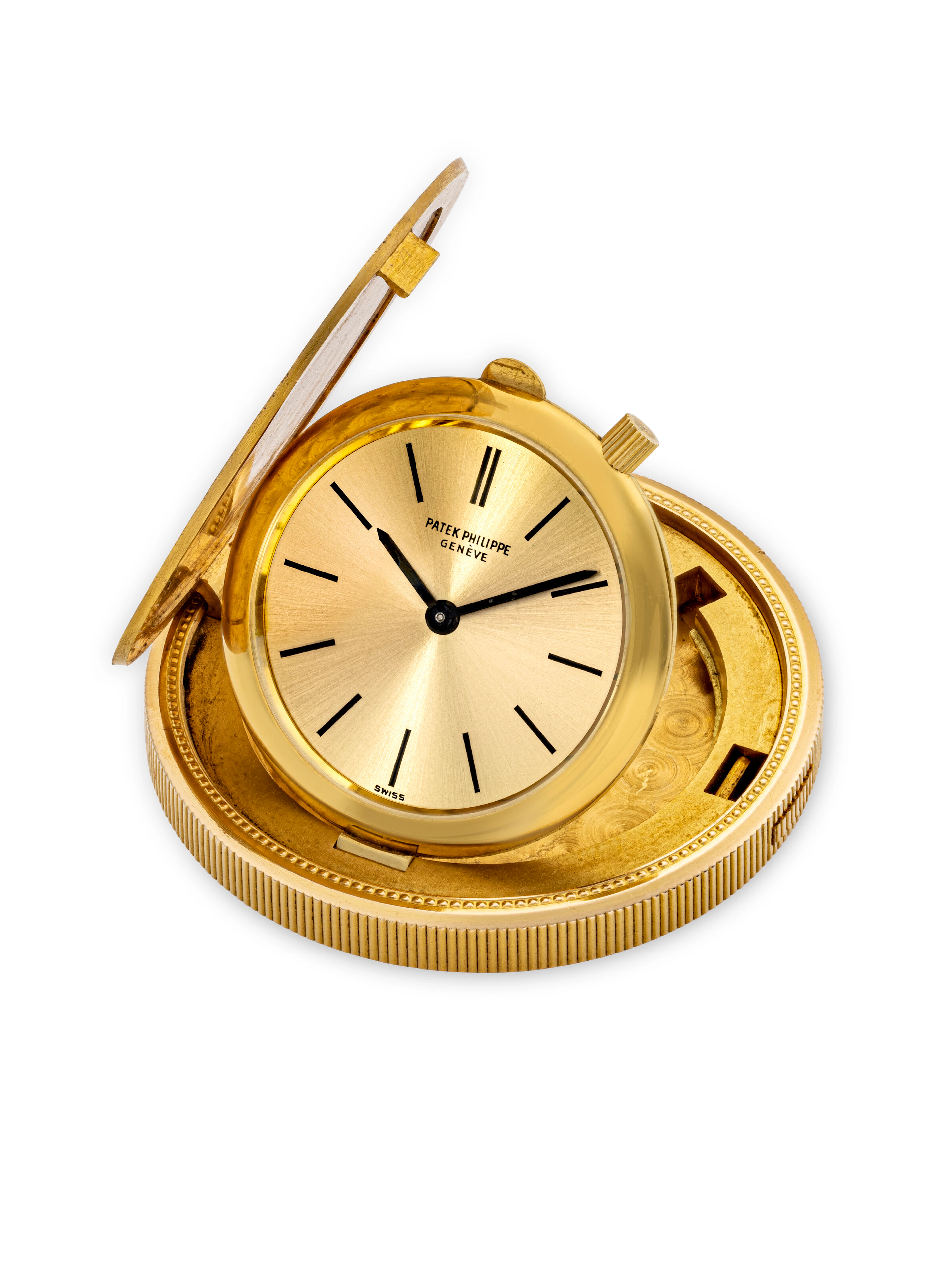 PATEK PHILIPPE. A VERY RARE 18K GOLD TWENTY DOLLAR COIN WATCH