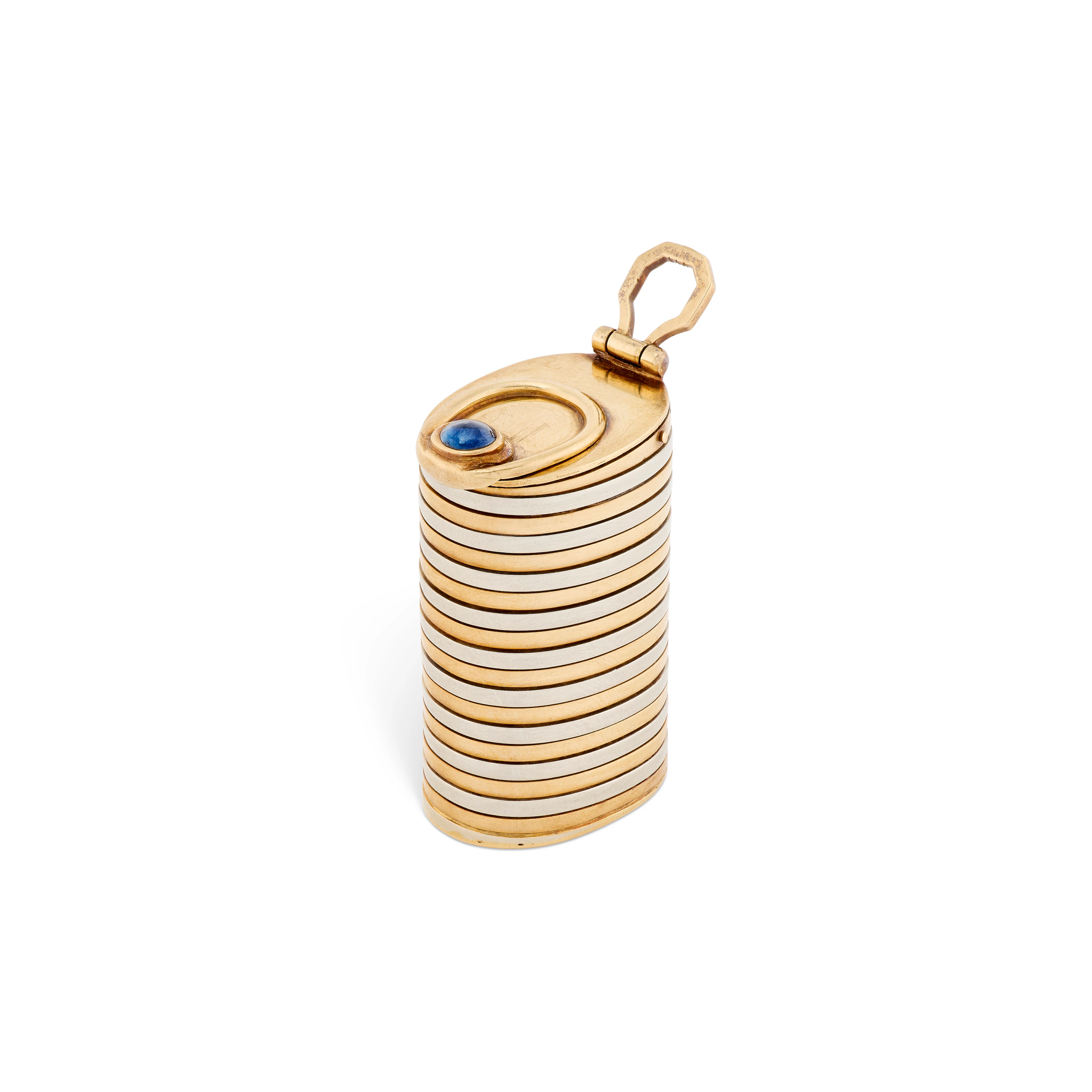 Bulgari Sapphire and Gold Pill Box