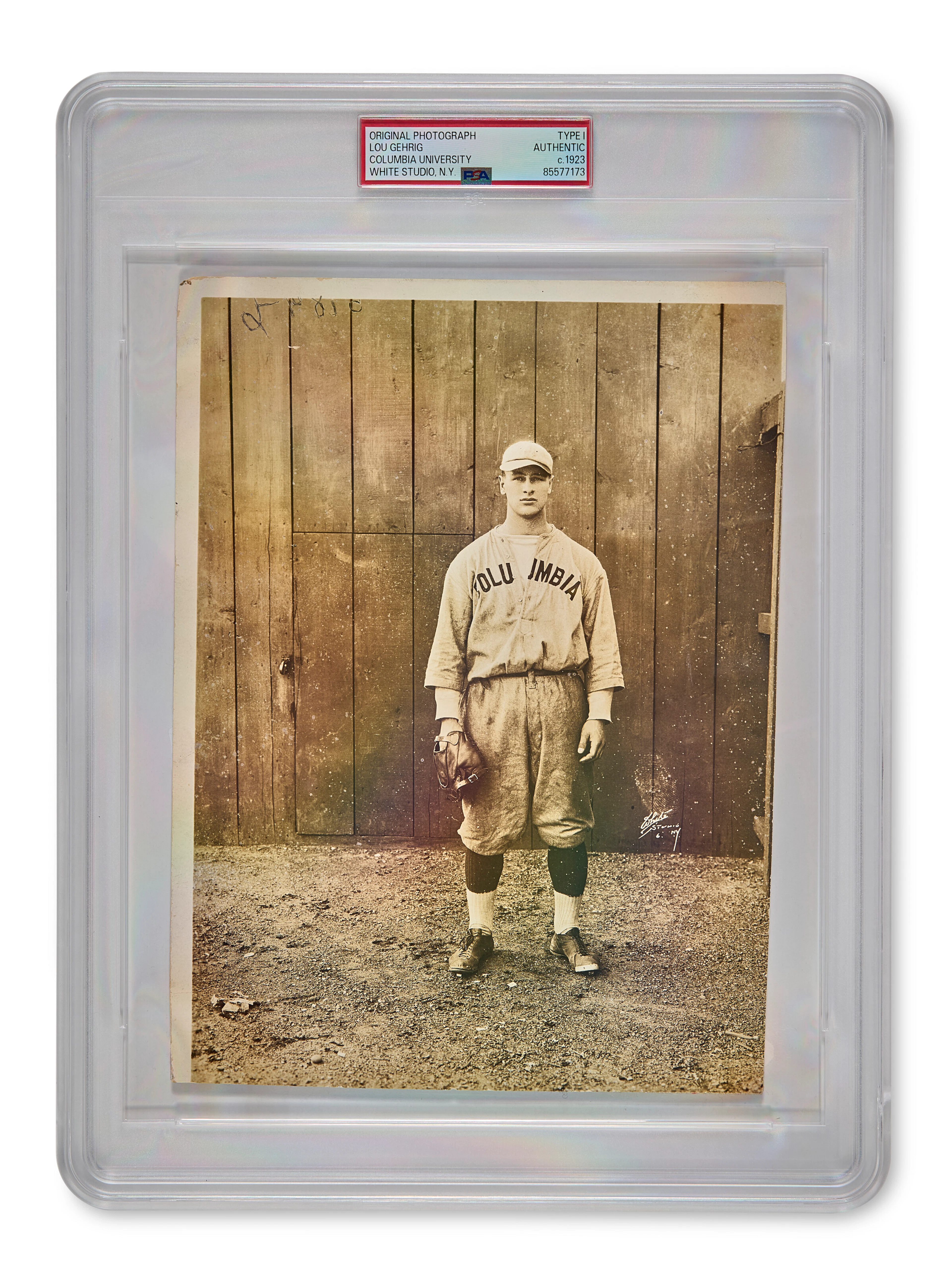 HISTORICALLY SIGNIFICANT LOU GEHRIG PHOTOGRAPH AT COLUMBIA UNIVERSITY