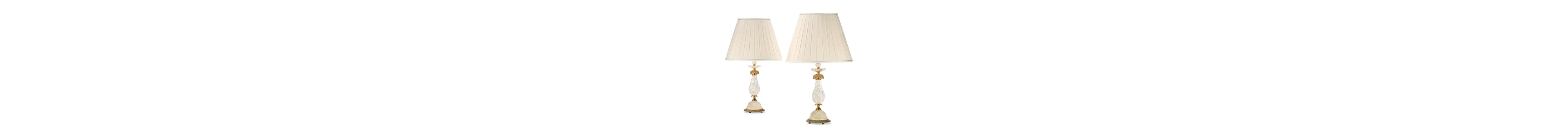 A Pair of Gilt Metal-Mounted Rock Crystal Table Lamps