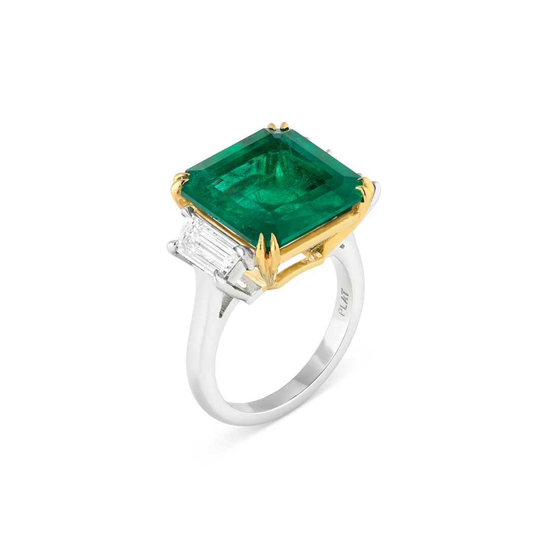 Emerald and Diamond Ring