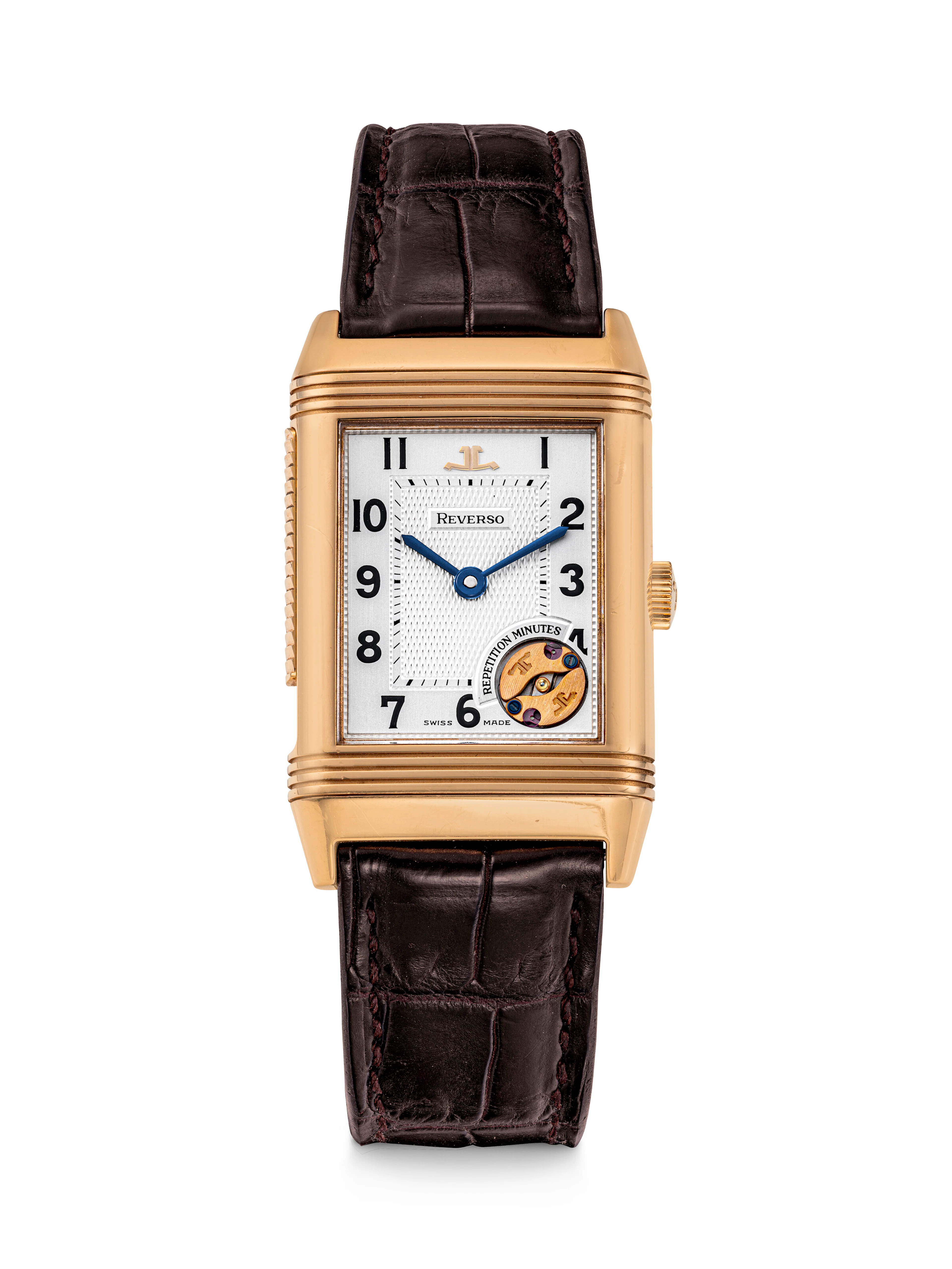 JAEGER-LECOULTRE. AN 18K PINK GOLD LIMITED EDITION MINUTE REPEATING