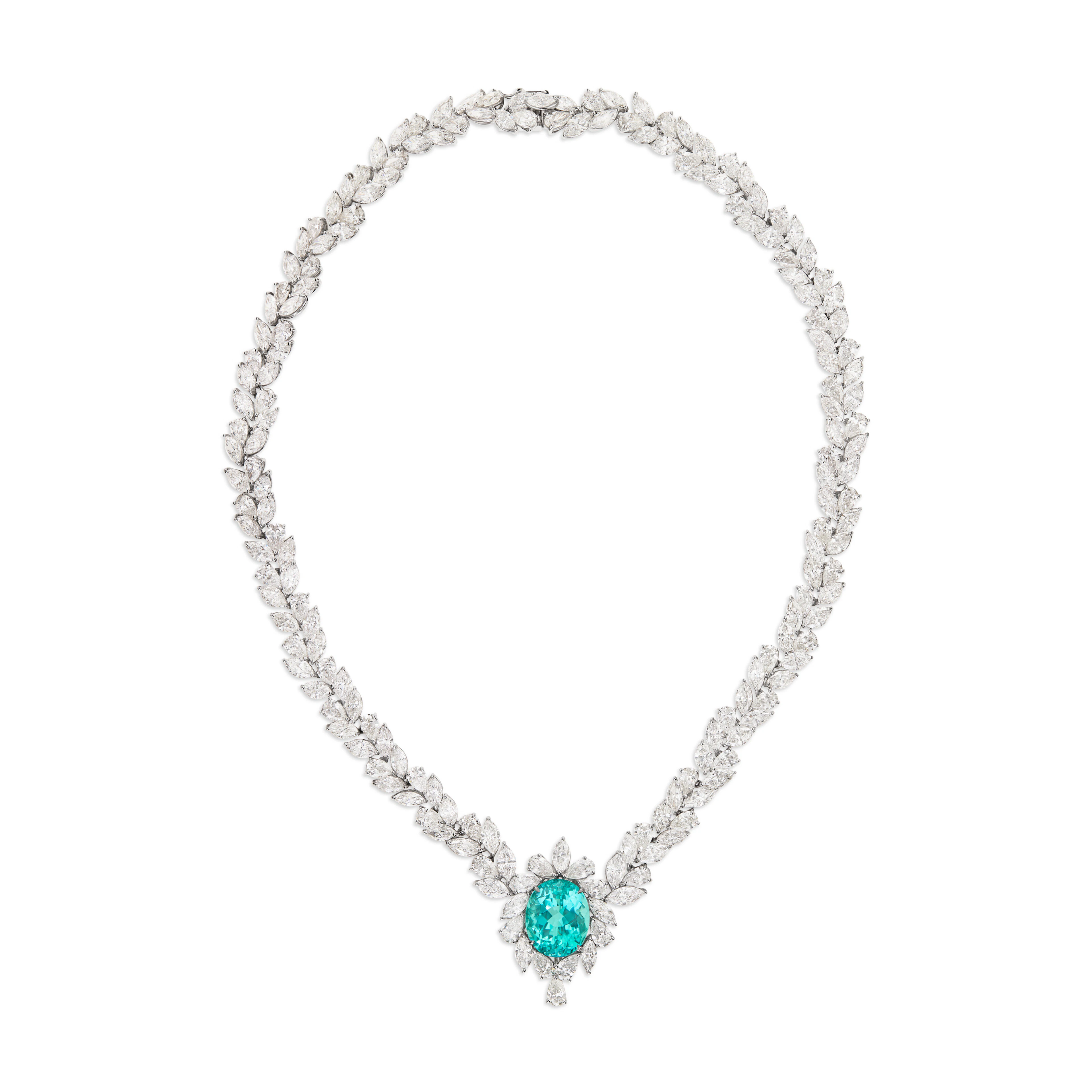 Tourmaline and Diamond Necklace