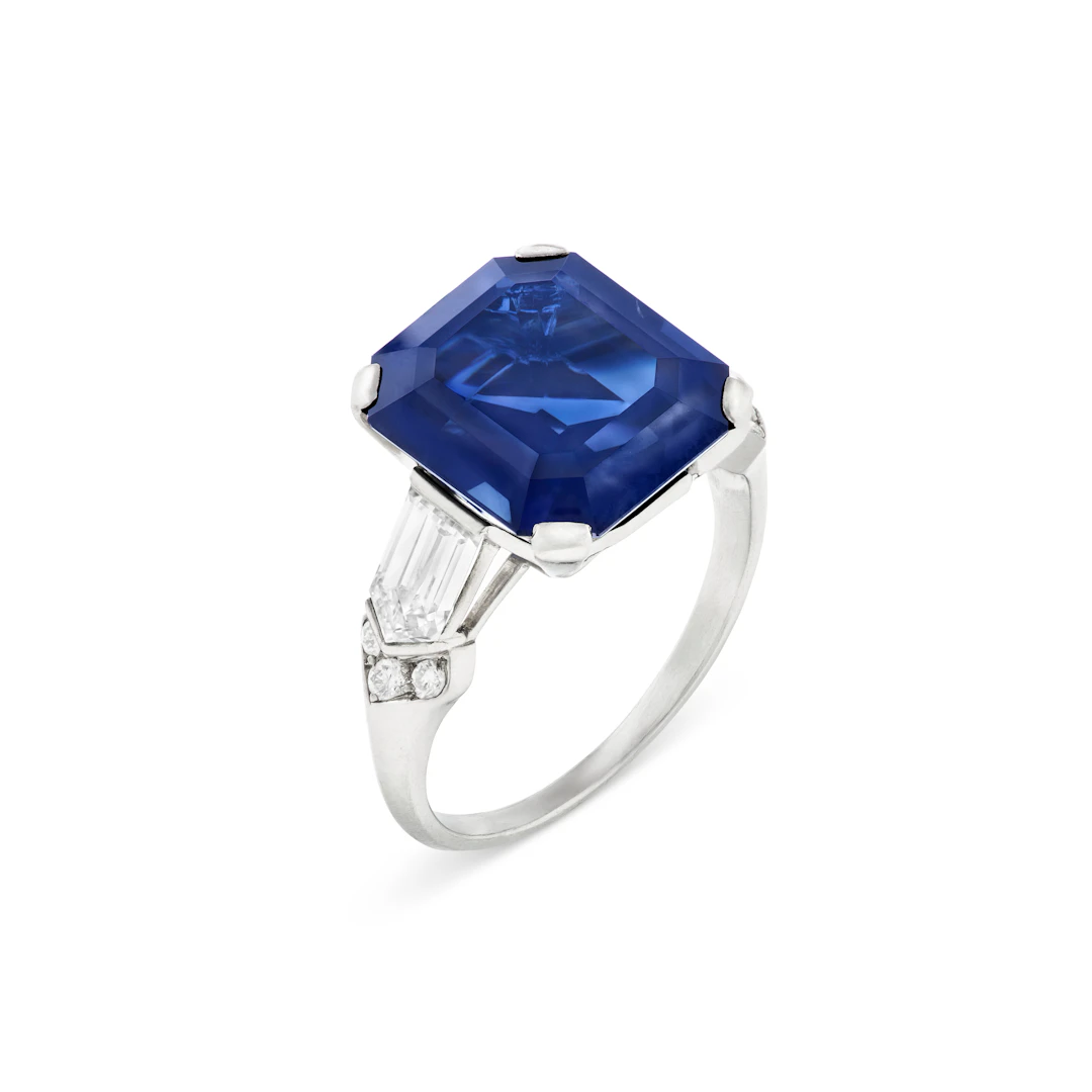Sapphire and Diamond Ring