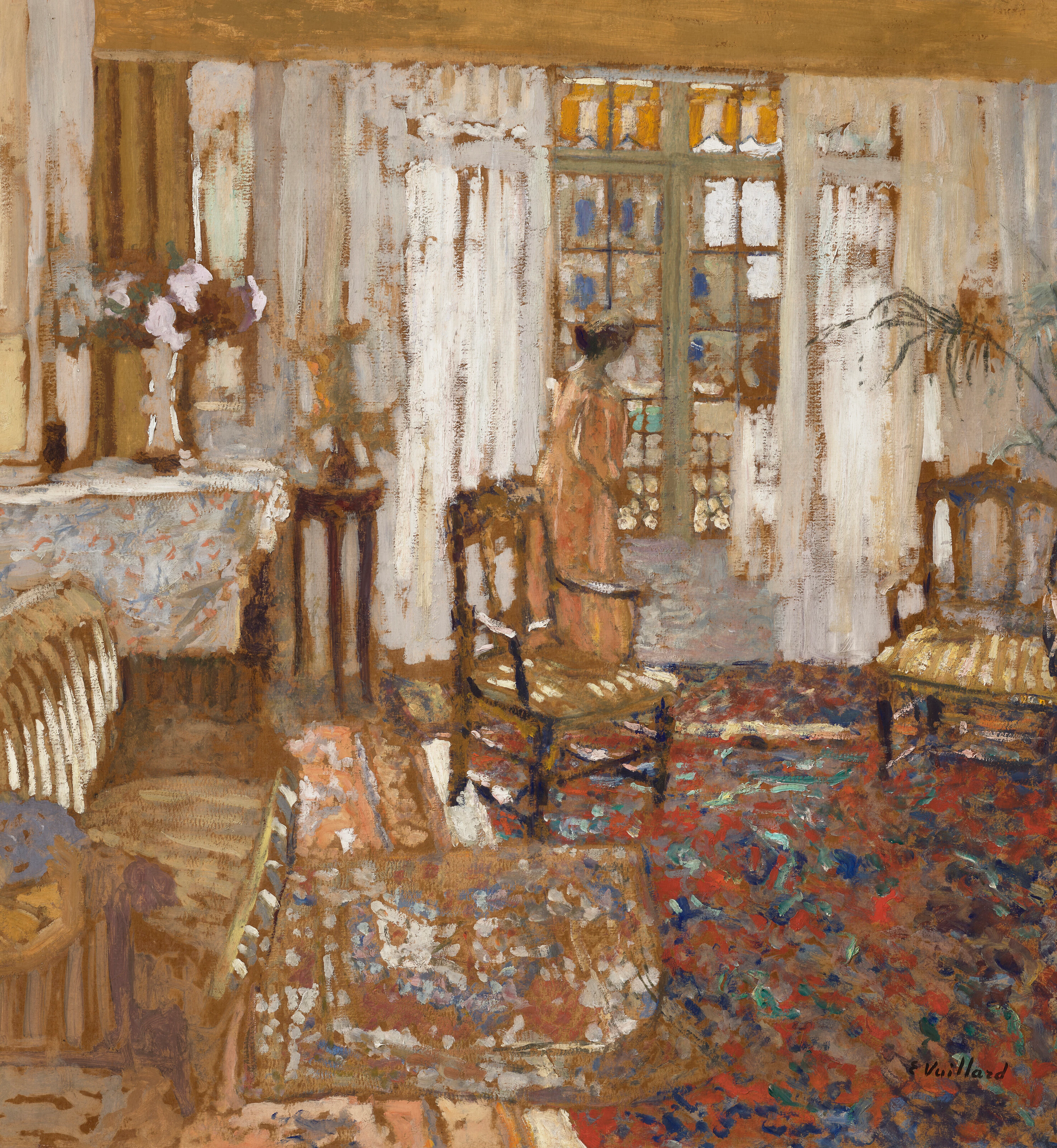 EDOUARD VUILLARD (1868-1940) Madame Arthur Fontaine en rose