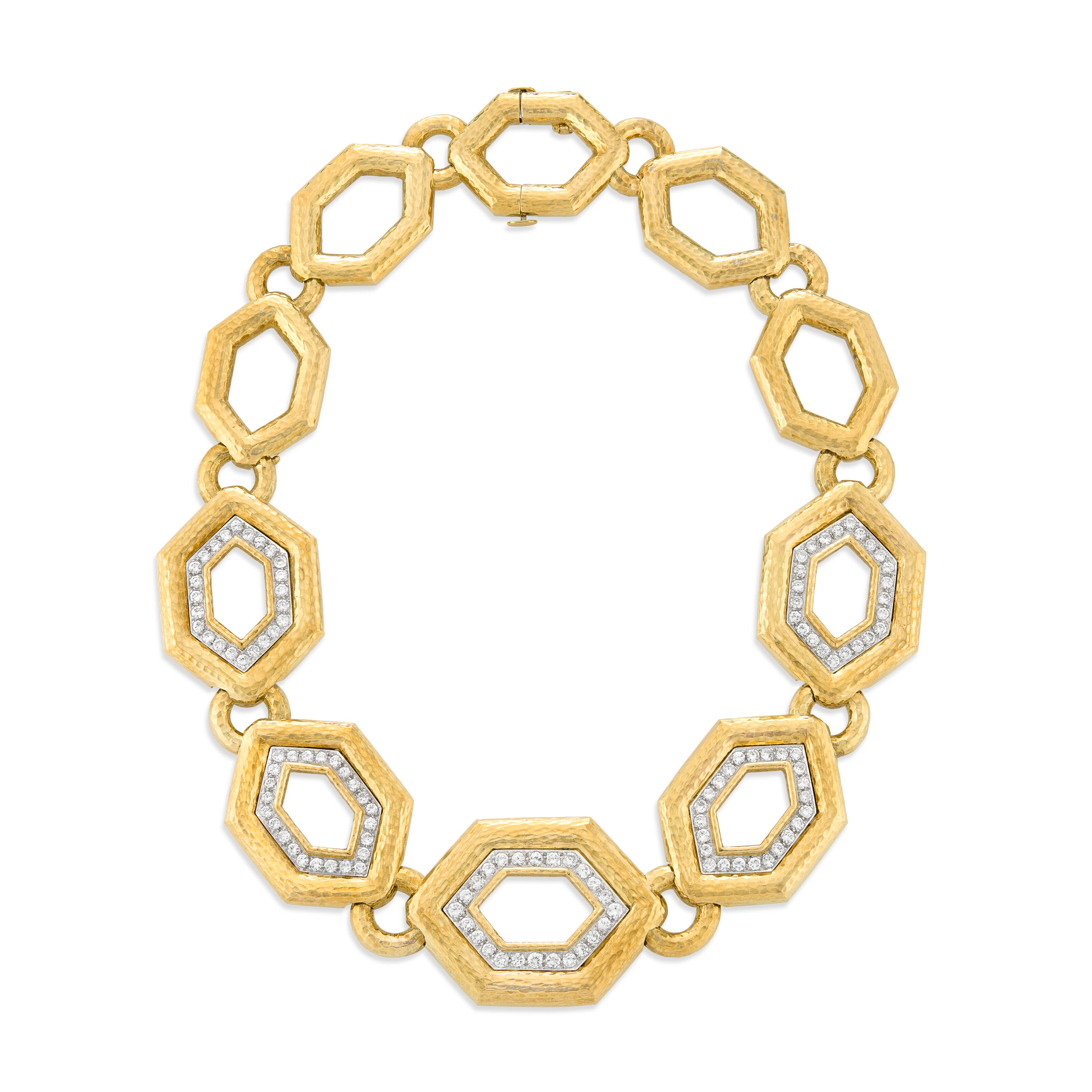 David Webb Diamond and Gold Necklace