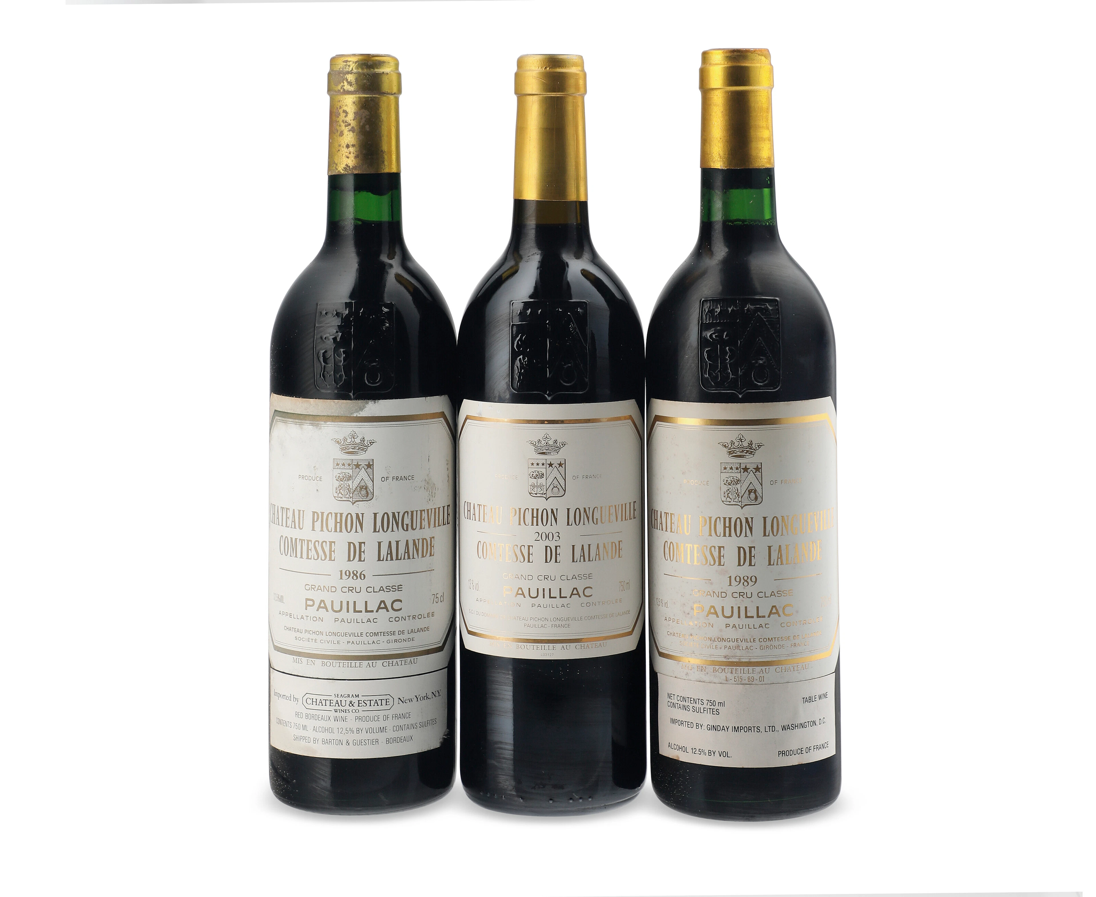 Château Pichon Longueville, Comtesse De Lalande 'Vertical' 2003 - 1986