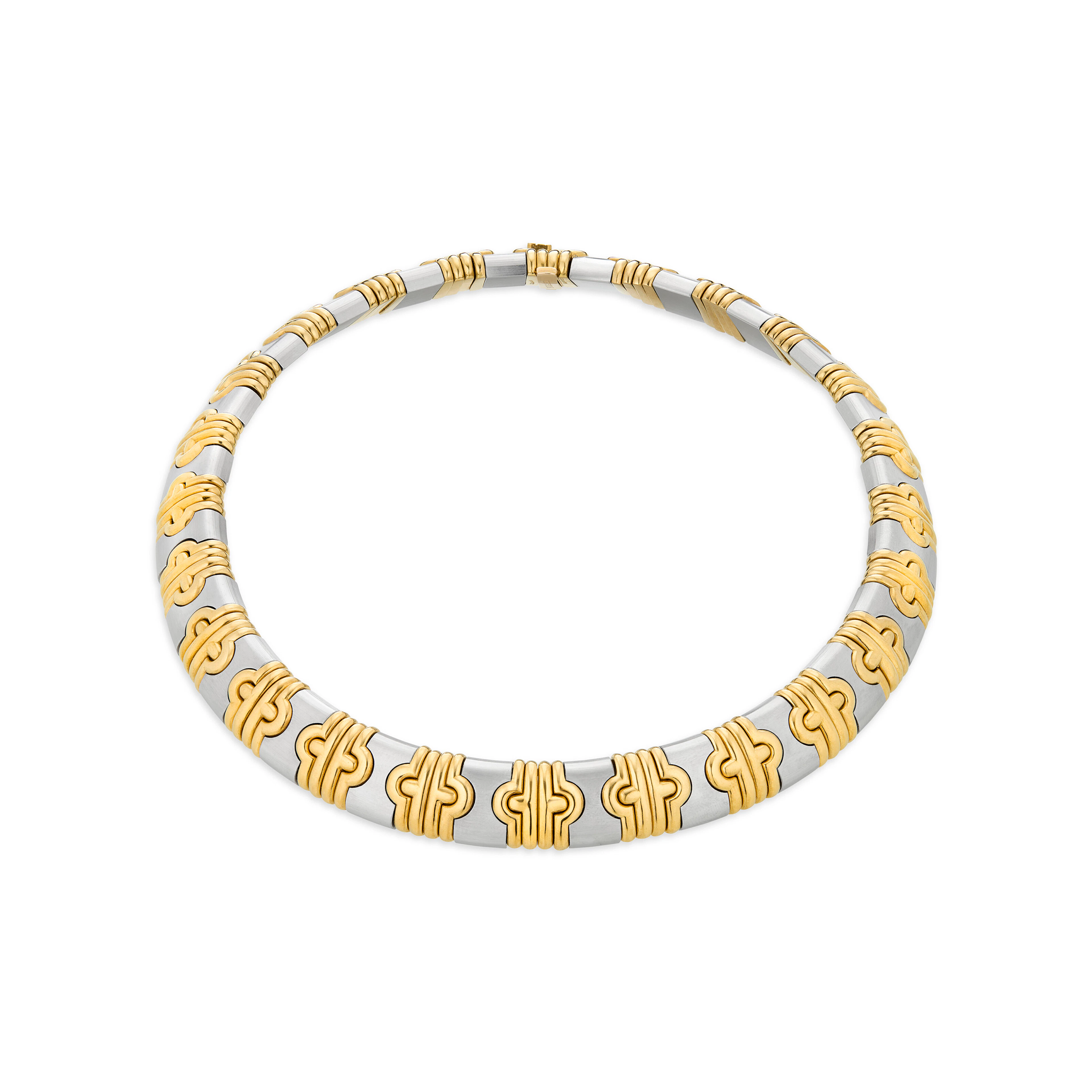 Bulgari Gold and Steel 'Parentesi' Necklace