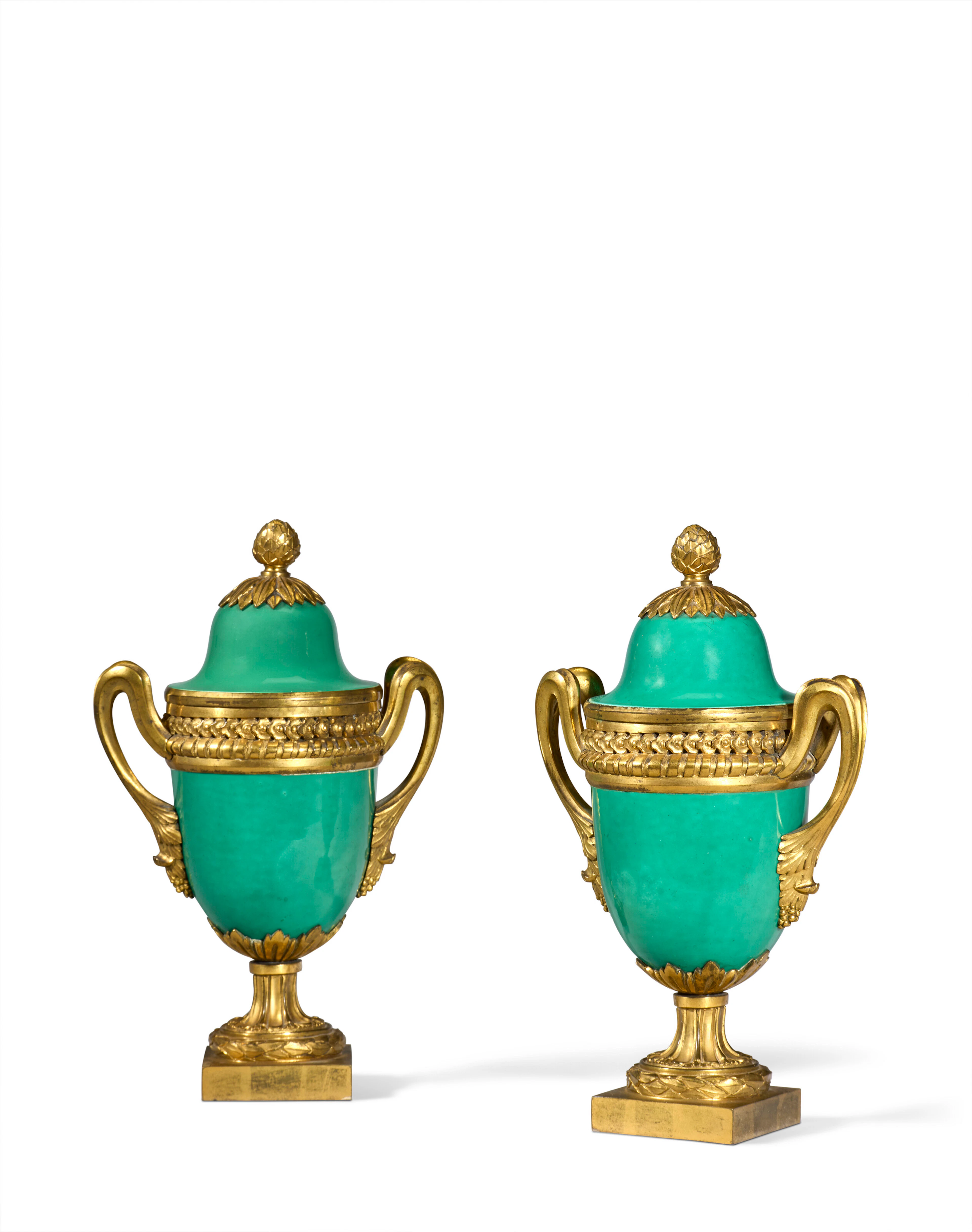 Paire De Cassolettes D'époque Transition