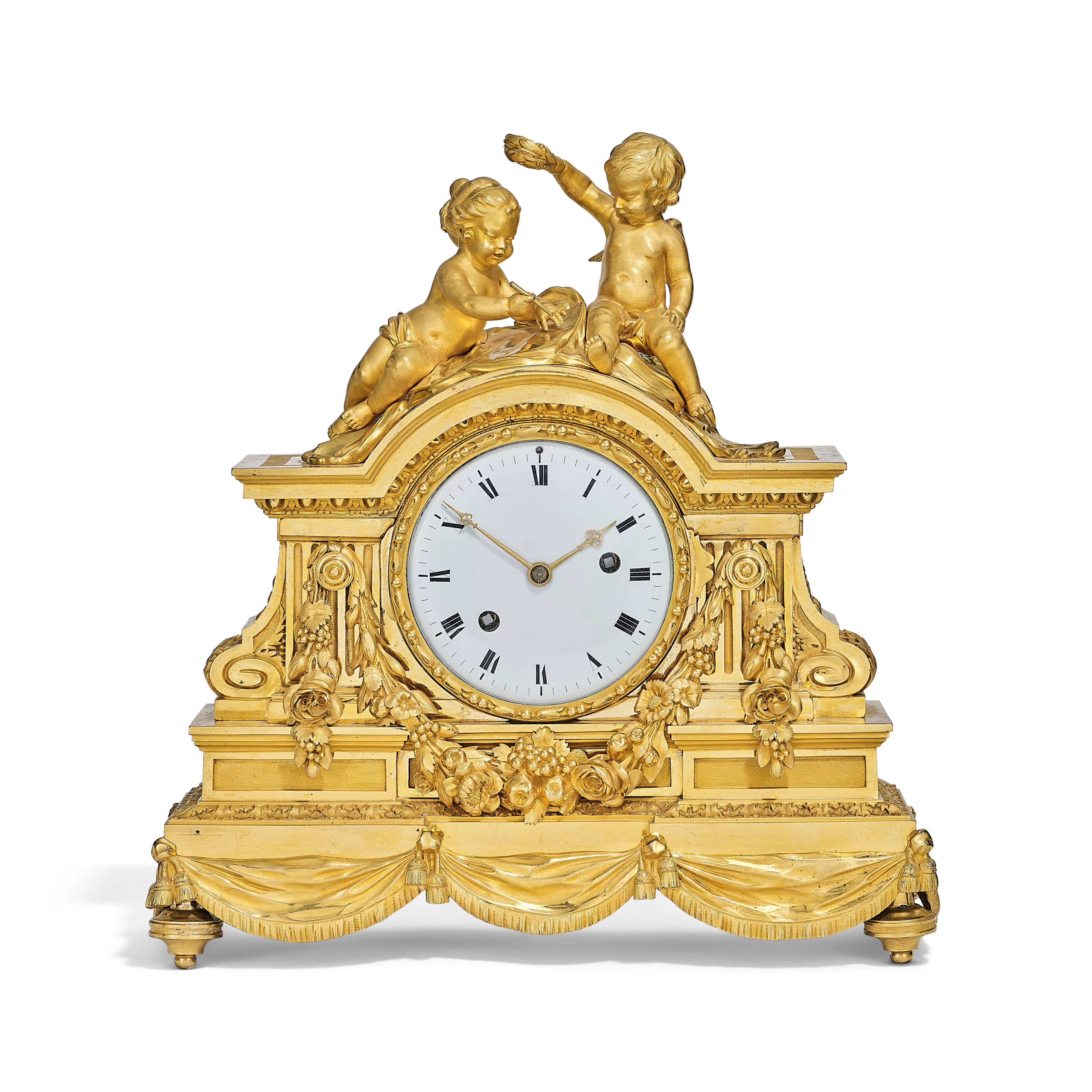 A Louis Xvi Ormolu Mantle Clock
