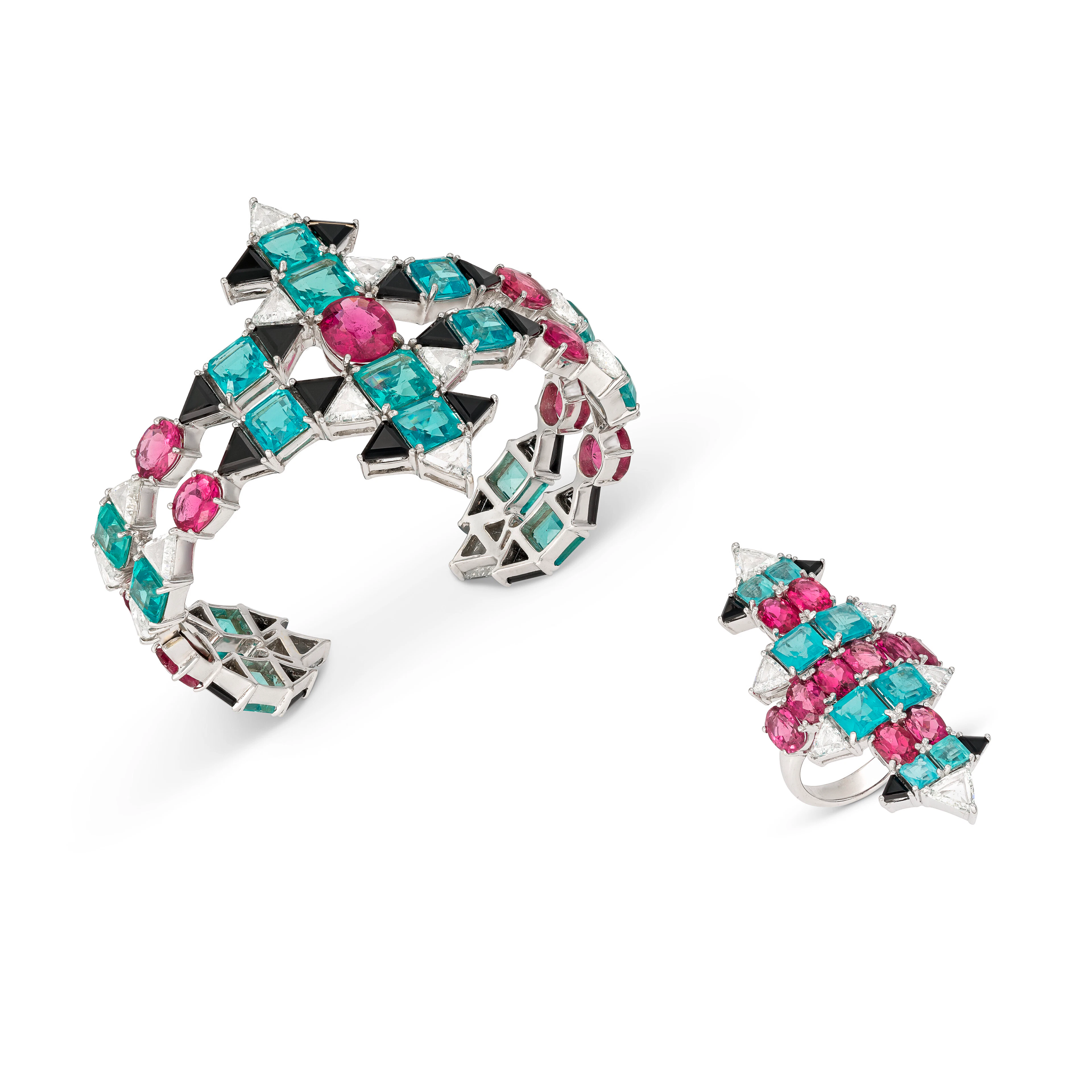 Nikos Koulis Set of Multi-Gem Jewellery