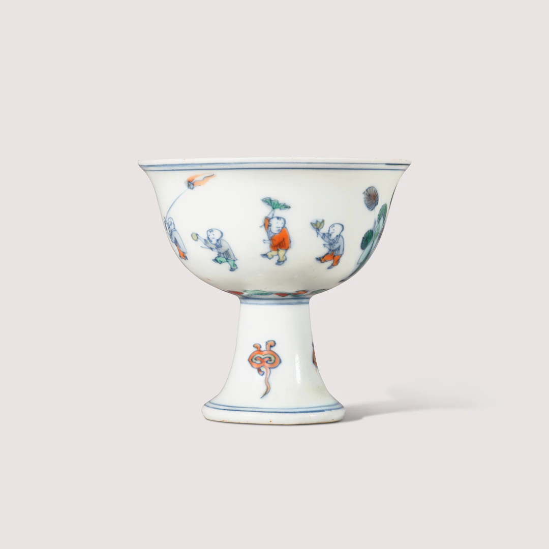 A Small Doucai ‘Boys’ Stem Cup