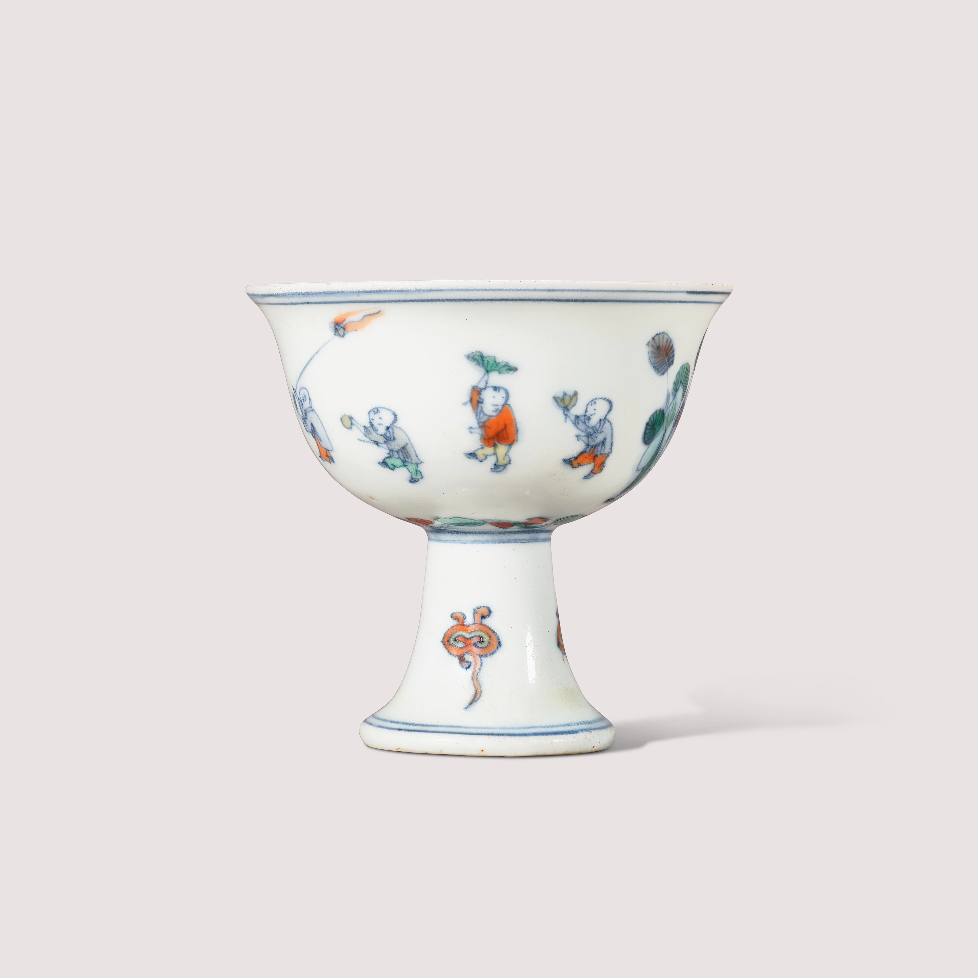 A Small Doucai ‘Boys’ Stem Cup