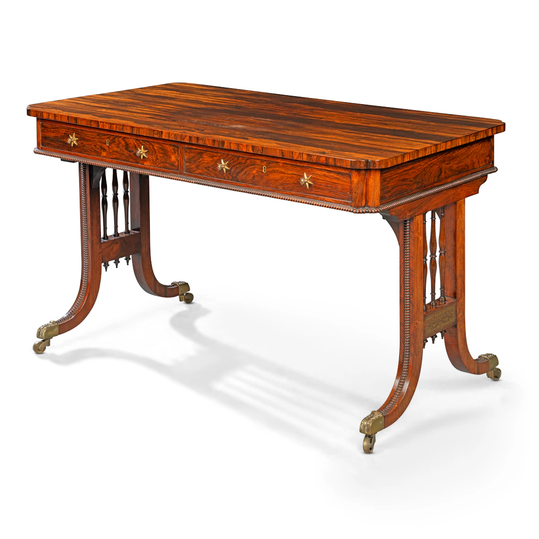 A George Iv Brazilian Rosewood Library Table