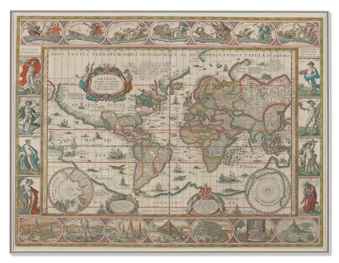 Nova Totius Terrarum Orbis Geographica Ac Hydrographica Tabula