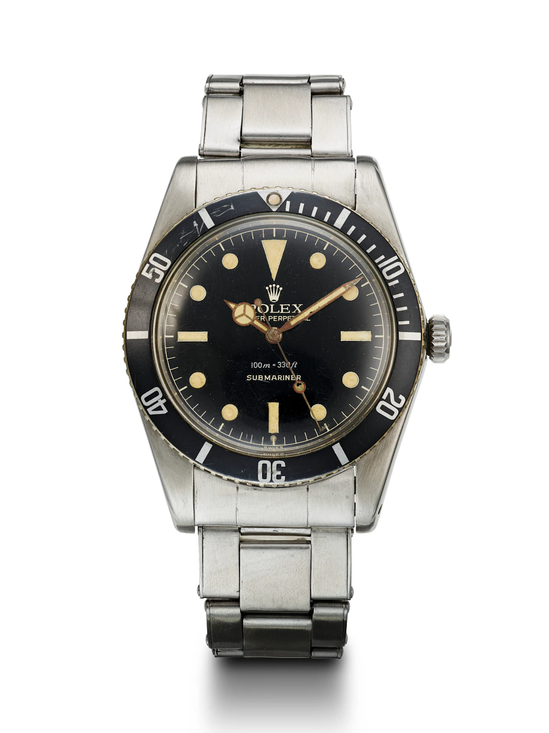Rolex, Stainless Steel 'Submariner' with Black Glossy 'Exclamation'