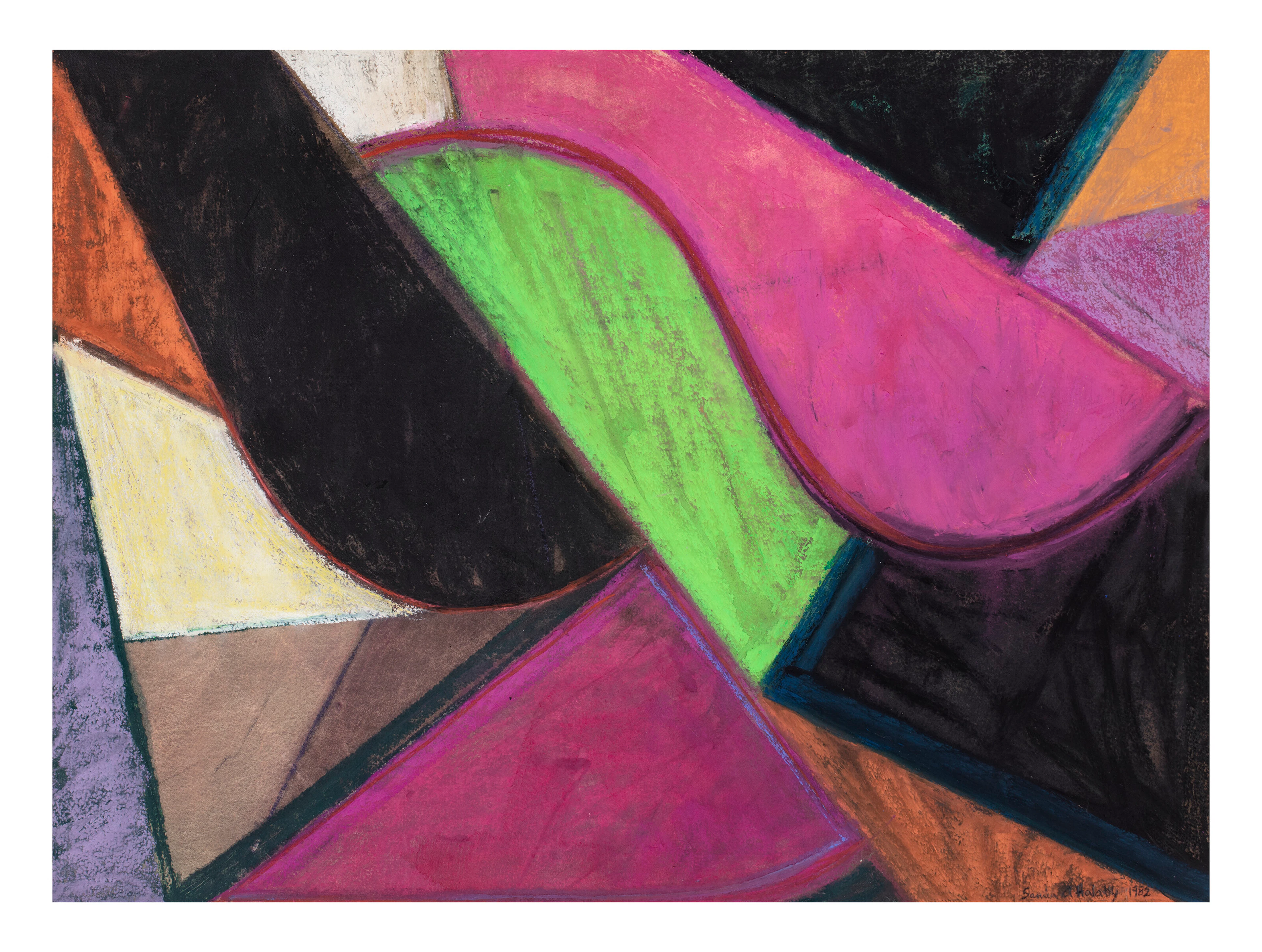Samia Halaby (B. 1936, Jerusalem)