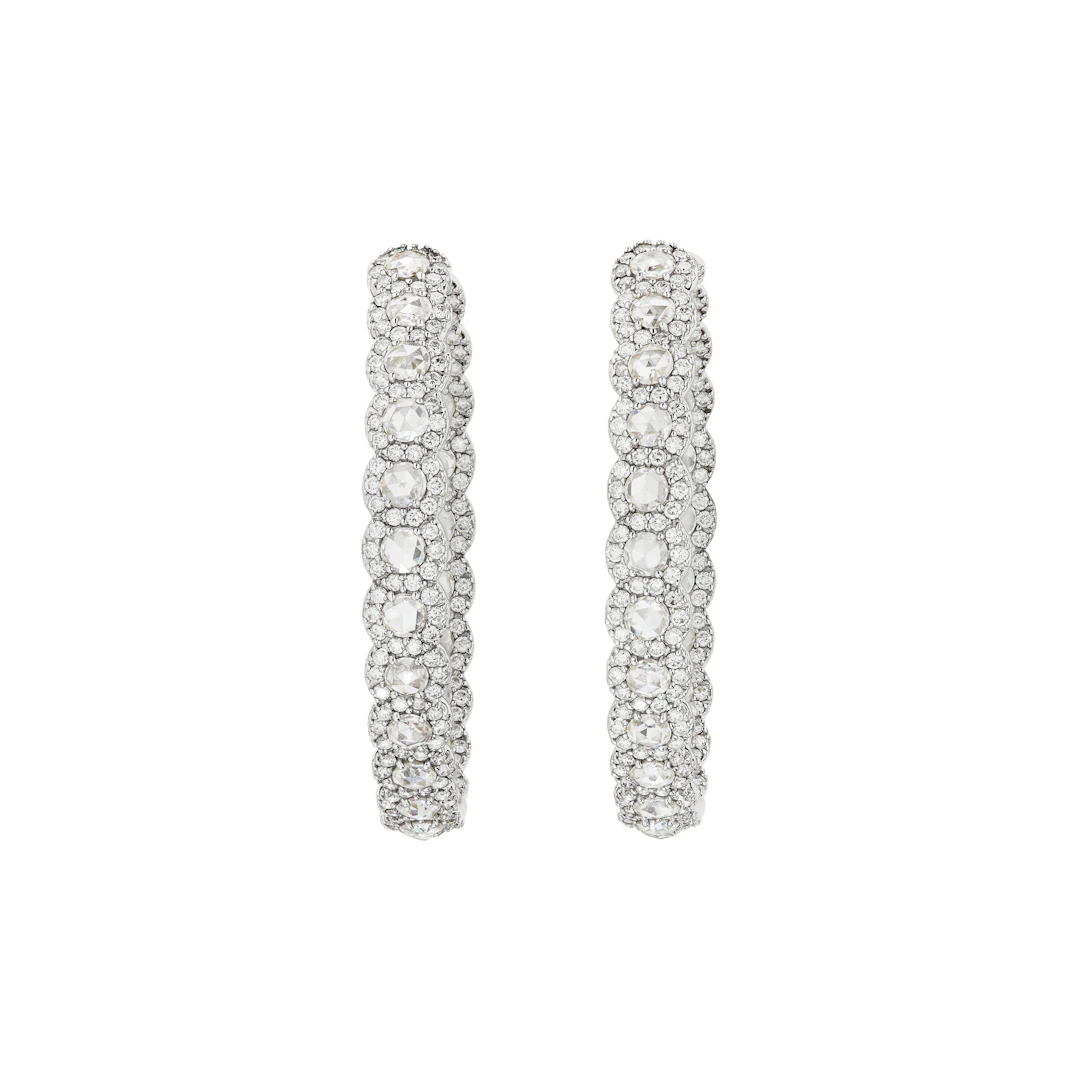 Diamond Hoop Earrings