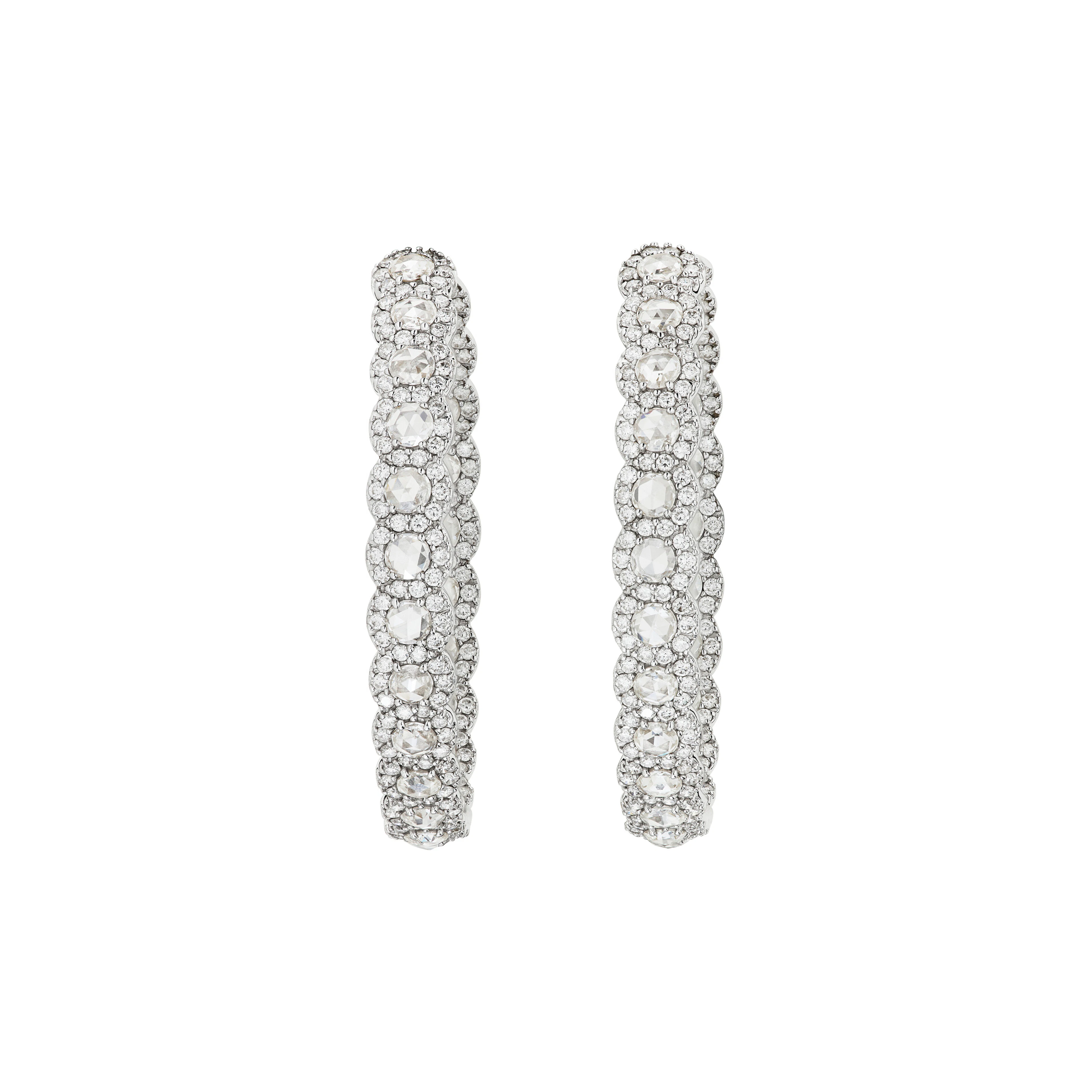 Diamond Hoop Earrings