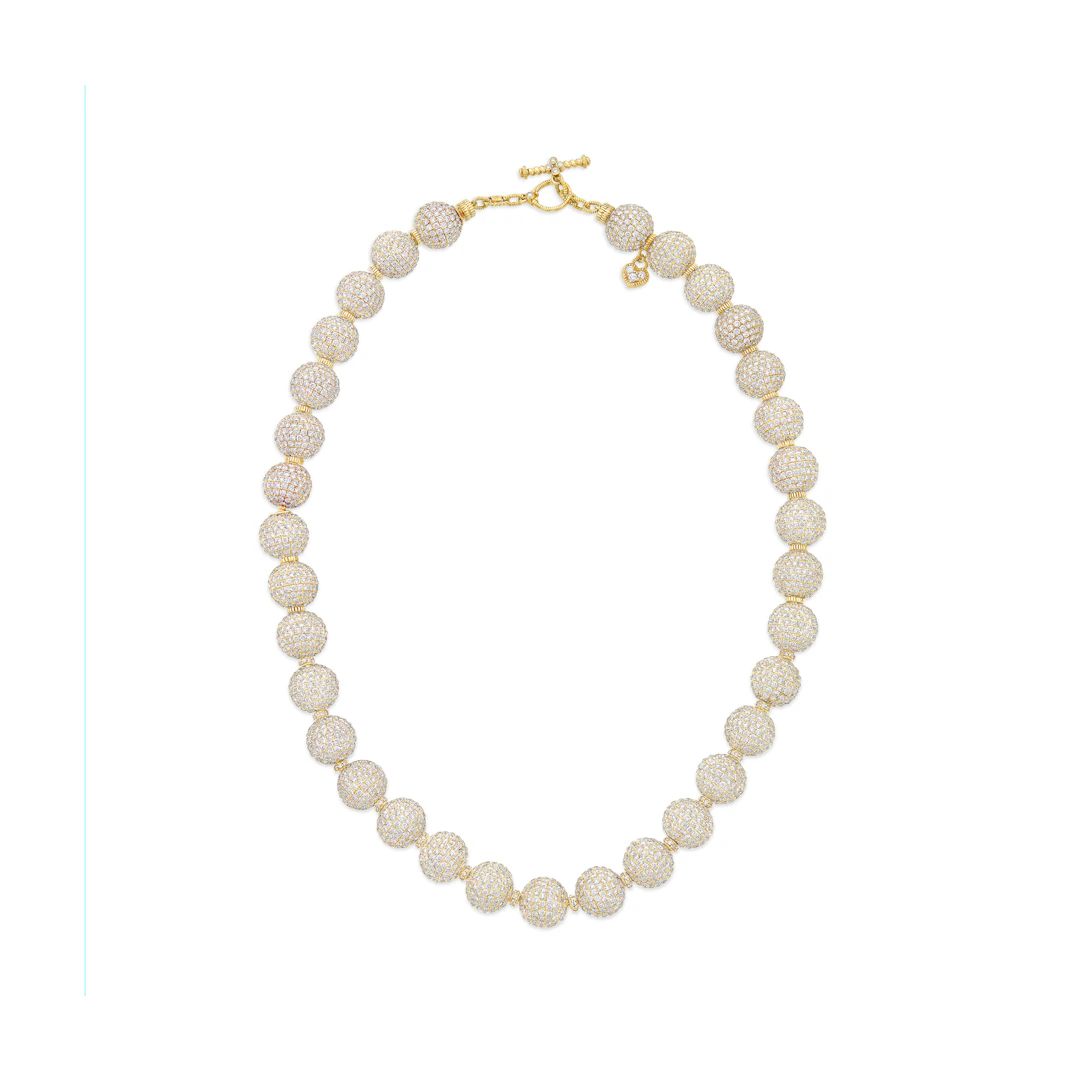 Judith Ripka Diamond Ball Necklace