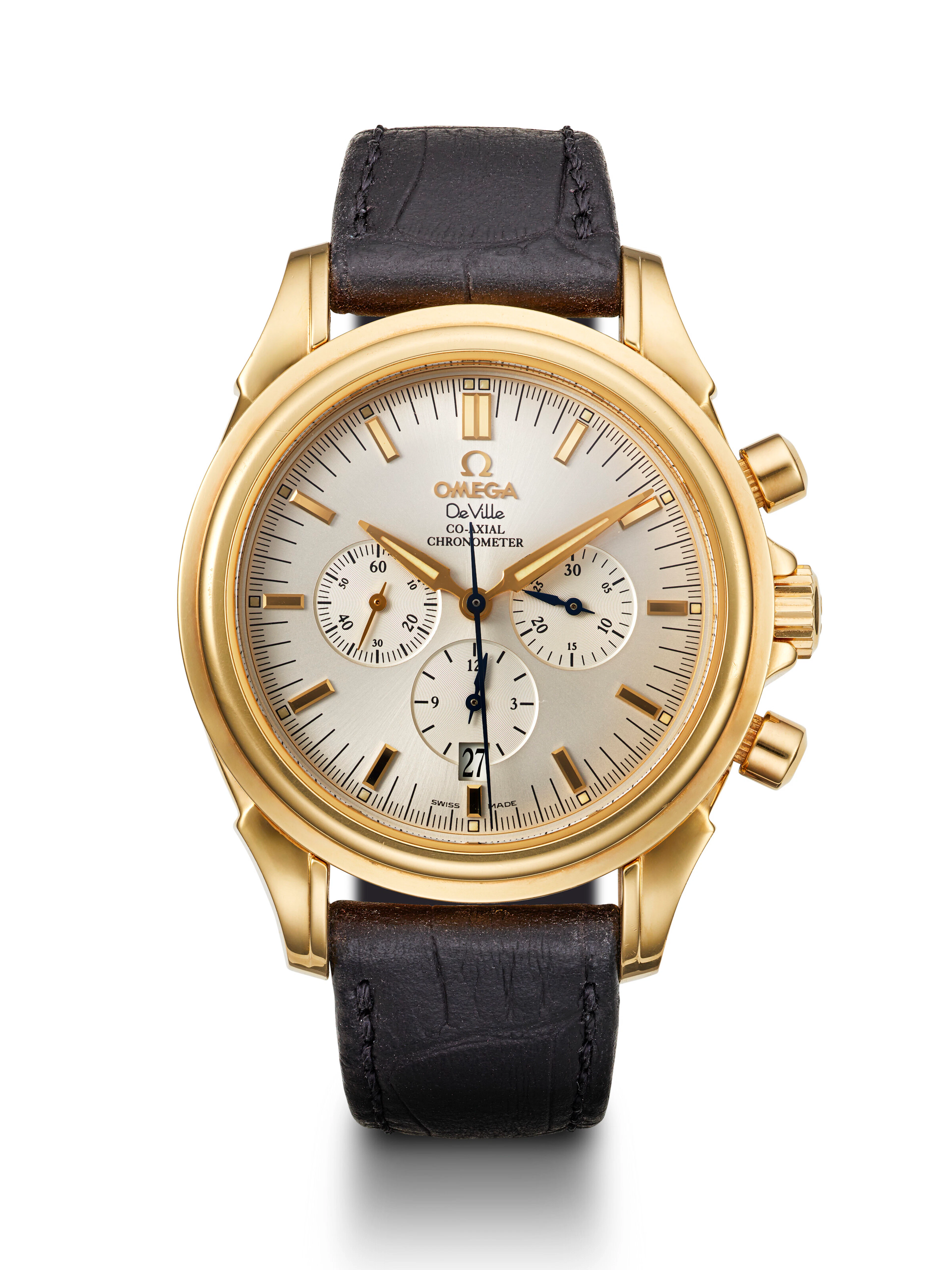 Omega, Yellow Gold 'De Ville' with Co-Axial Escapement, Ref. 4641.30.32