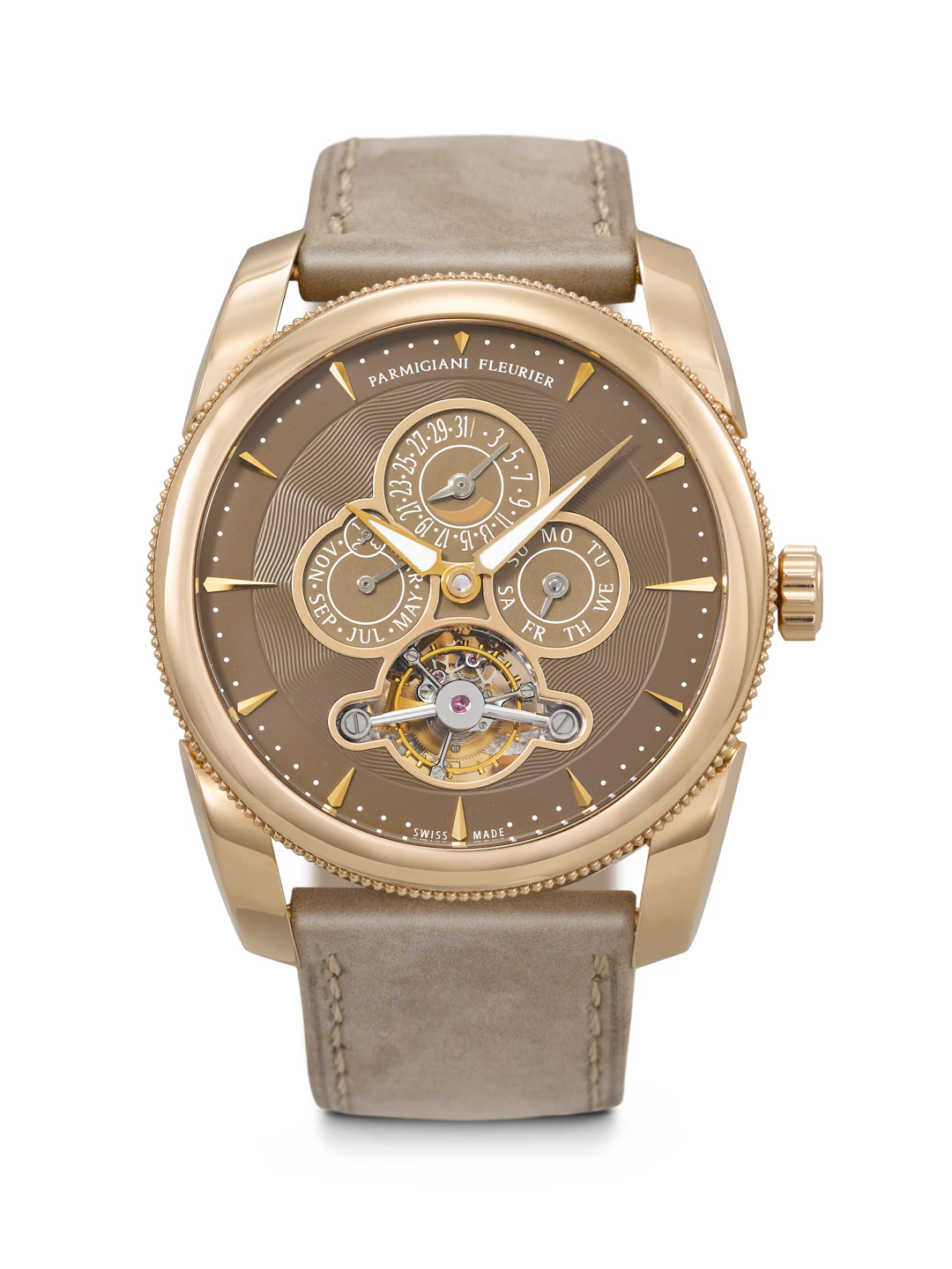 Parmigiani Fleurier. A Unique and Highly Attractive 18K Pink Gold