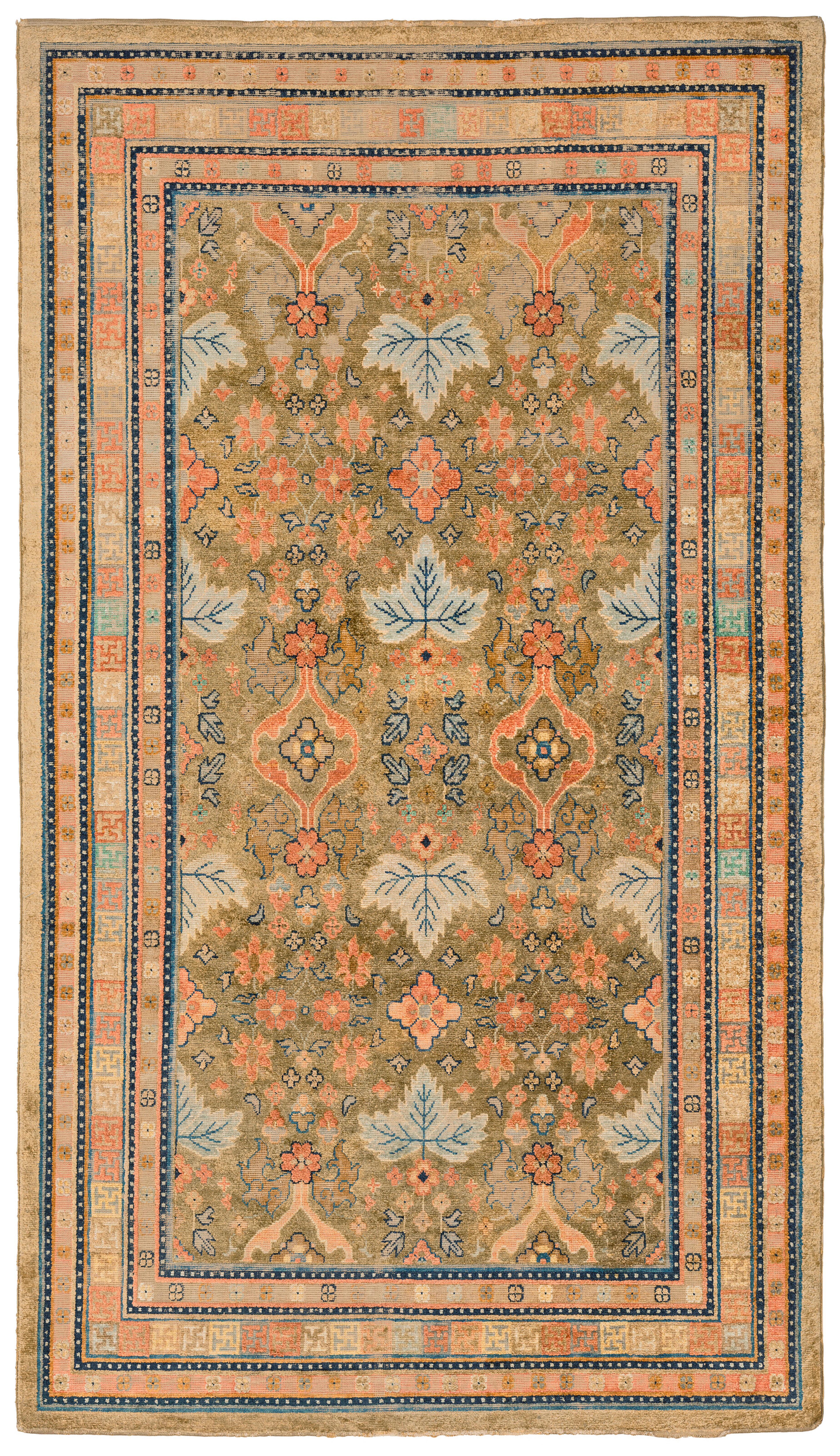 A Silk Kashgar Rug