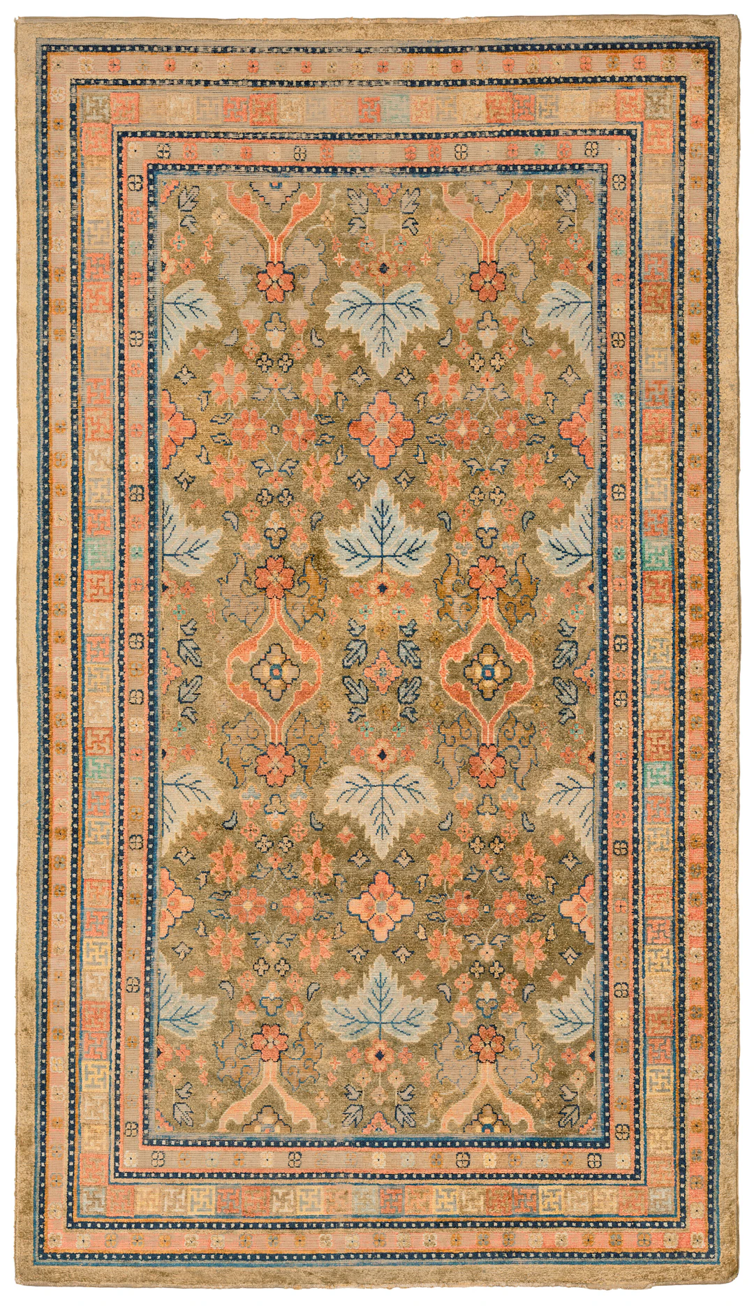 A Silk Kashgar Rug