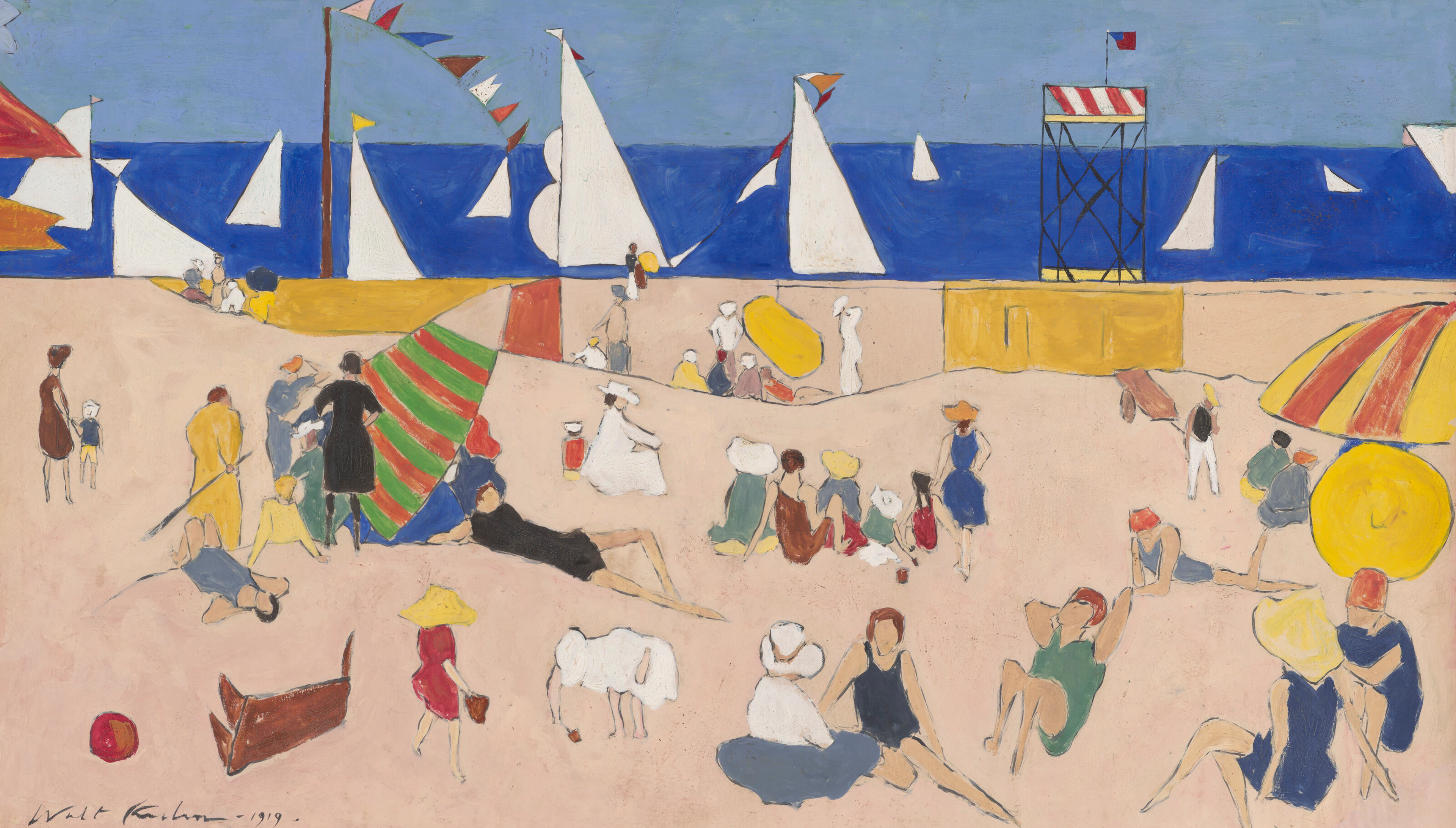 WALT KUHN (1877-1949) At the Beach
