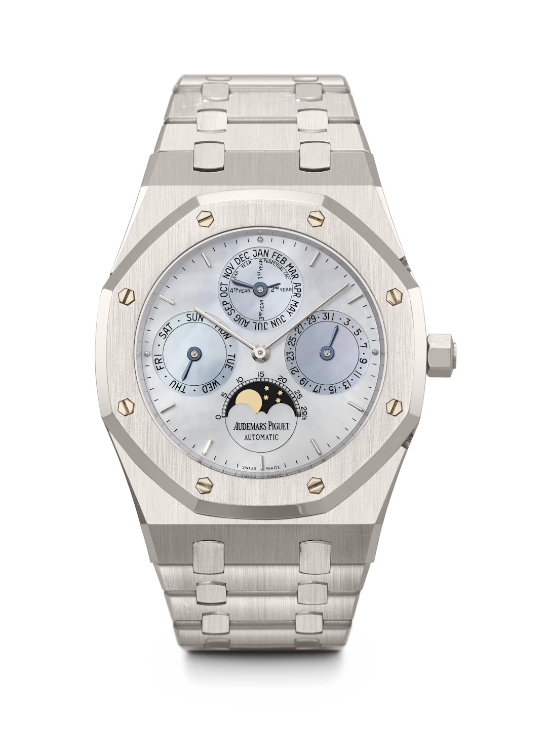 Audemars Piguet. An Extremely Rare and Highly Attractive Platinum