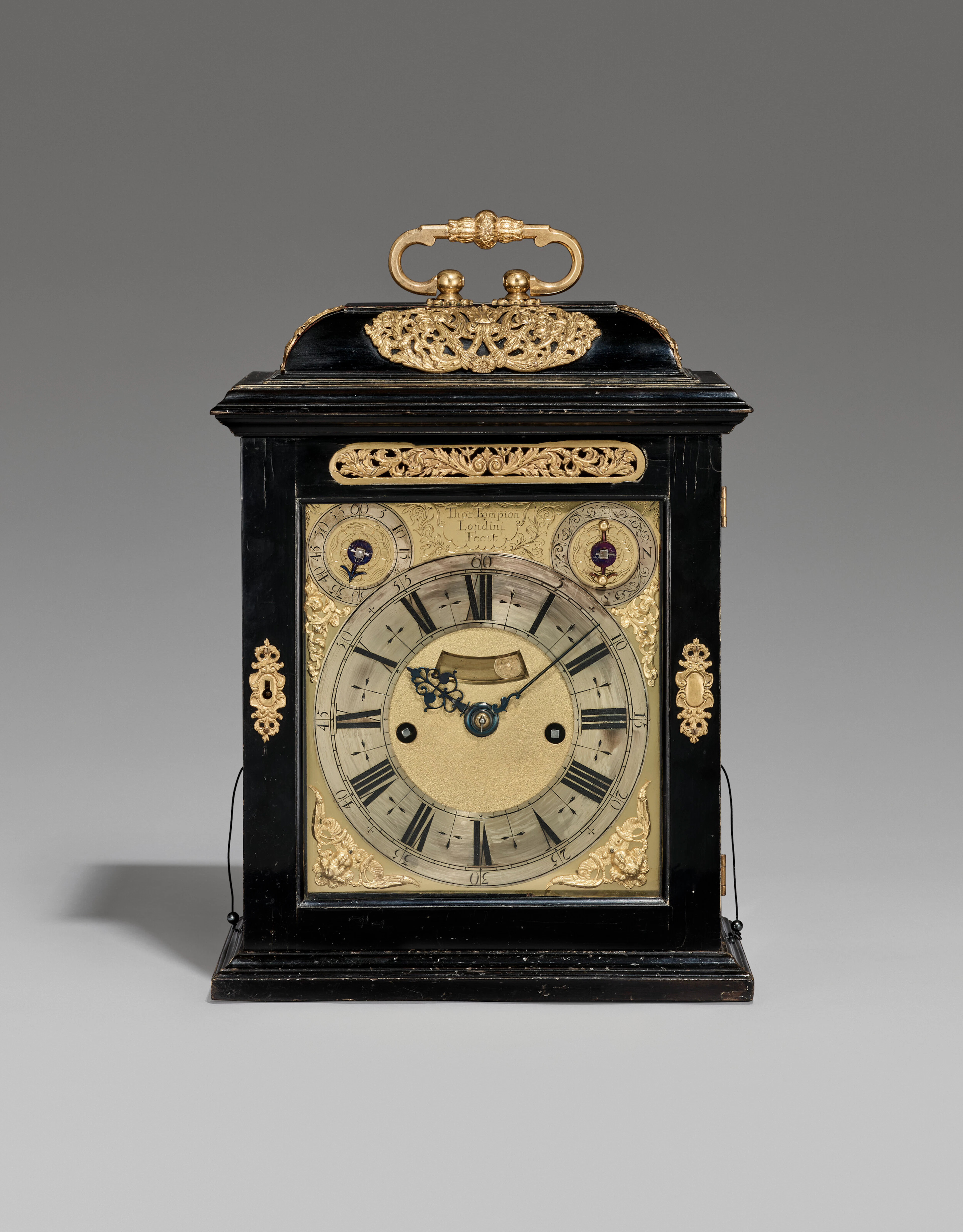 A William and Mary Gilt-Brass Mounted Ebonised Striking...