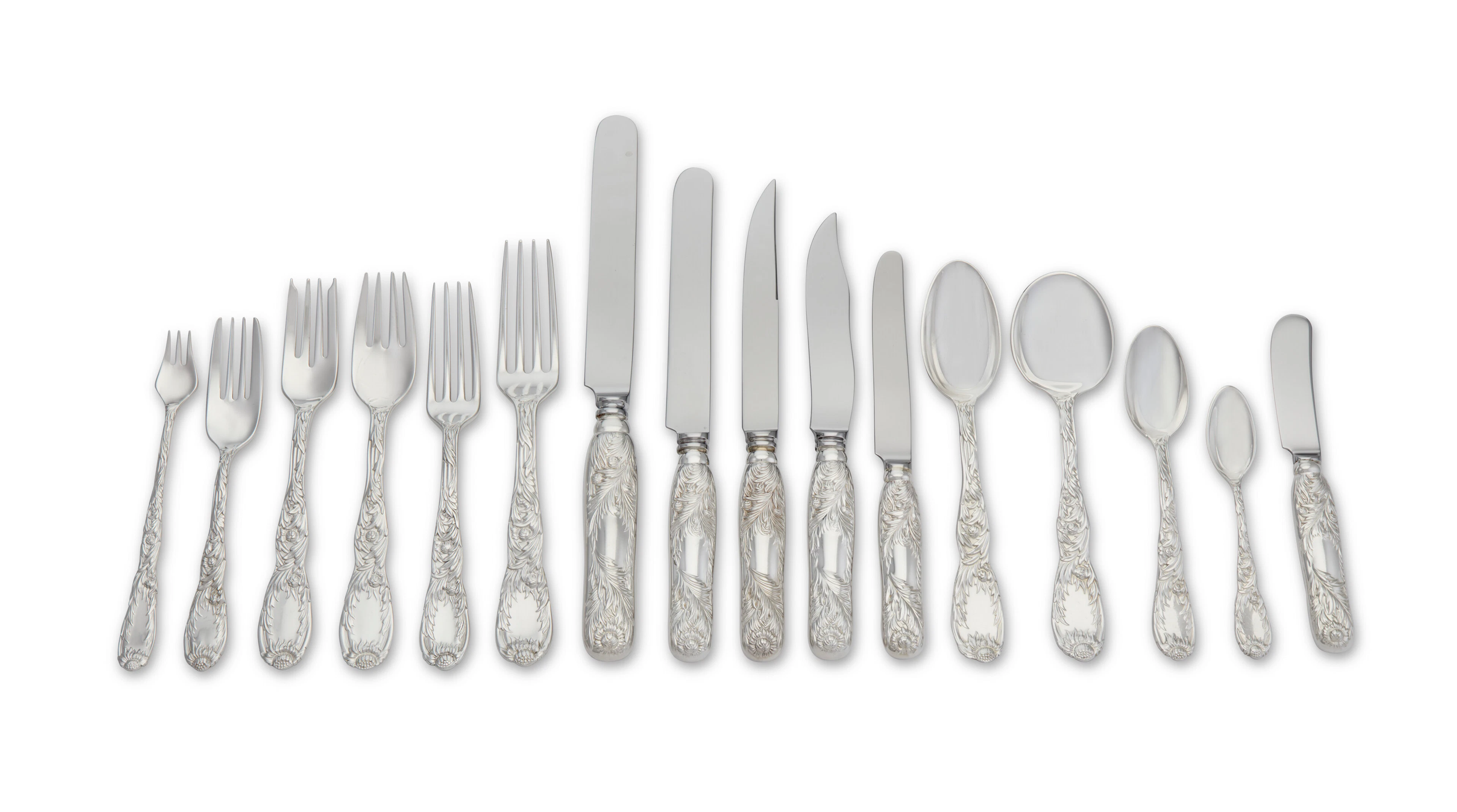 An American Silver Flatware Service