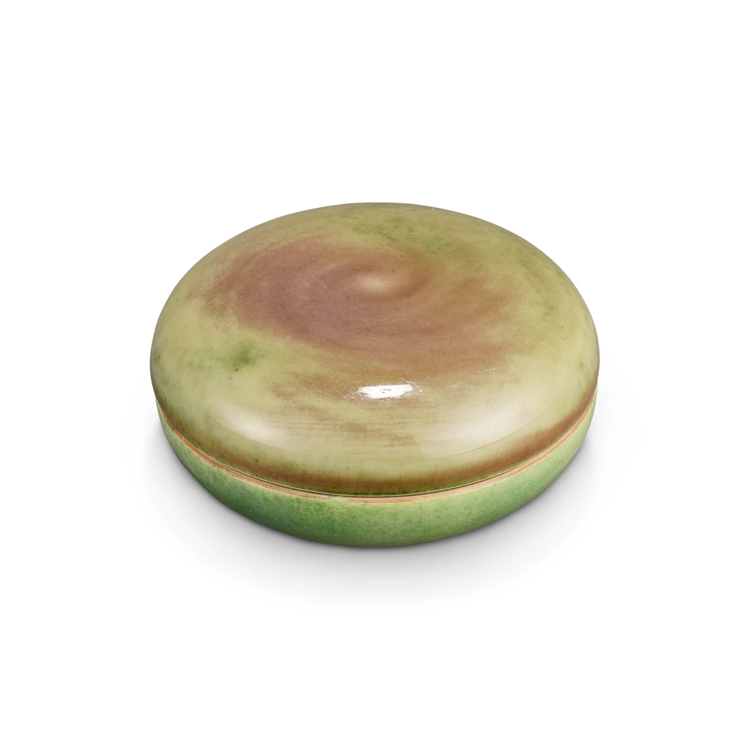 A Peachbloom-Glazed Seal Paste Box and Cover
