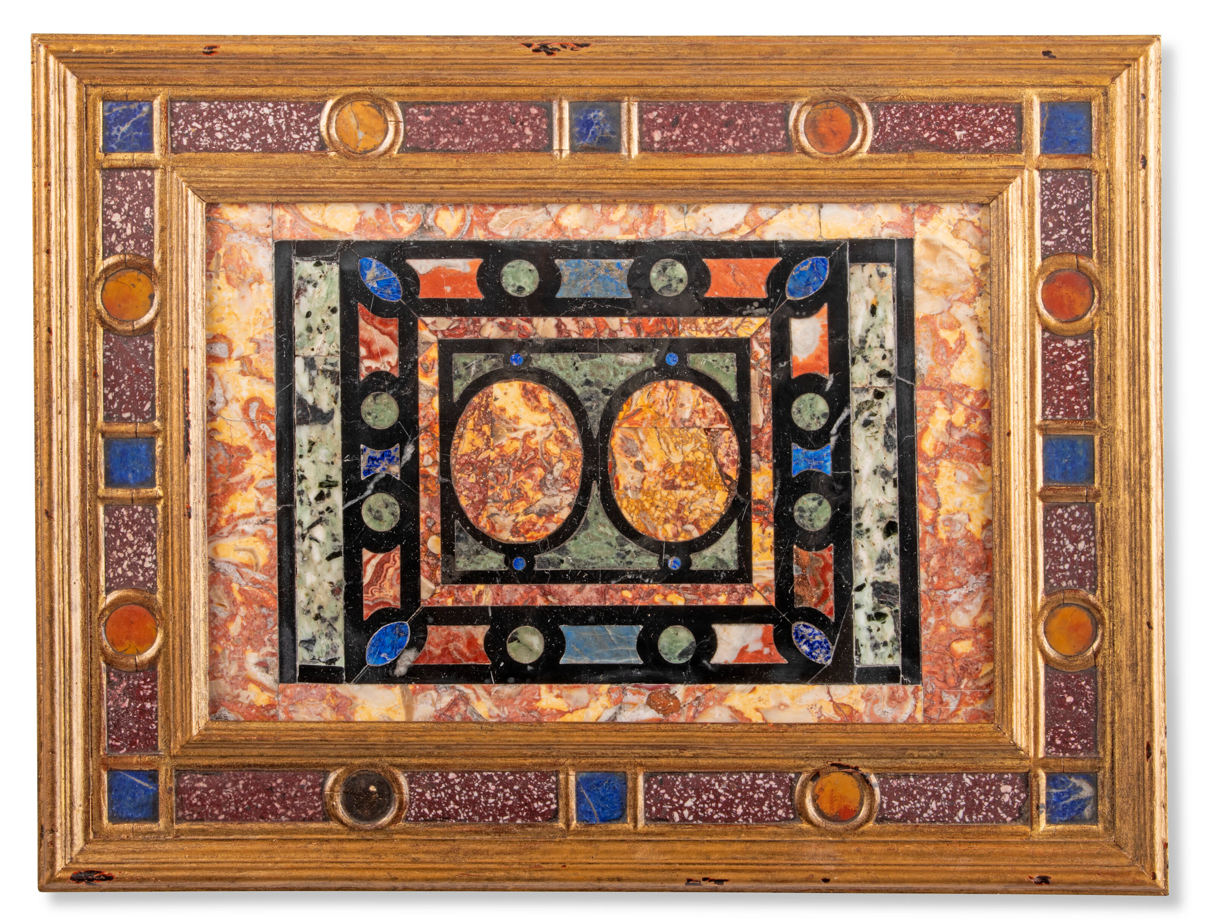 An Italian Pietra Dura Plaque