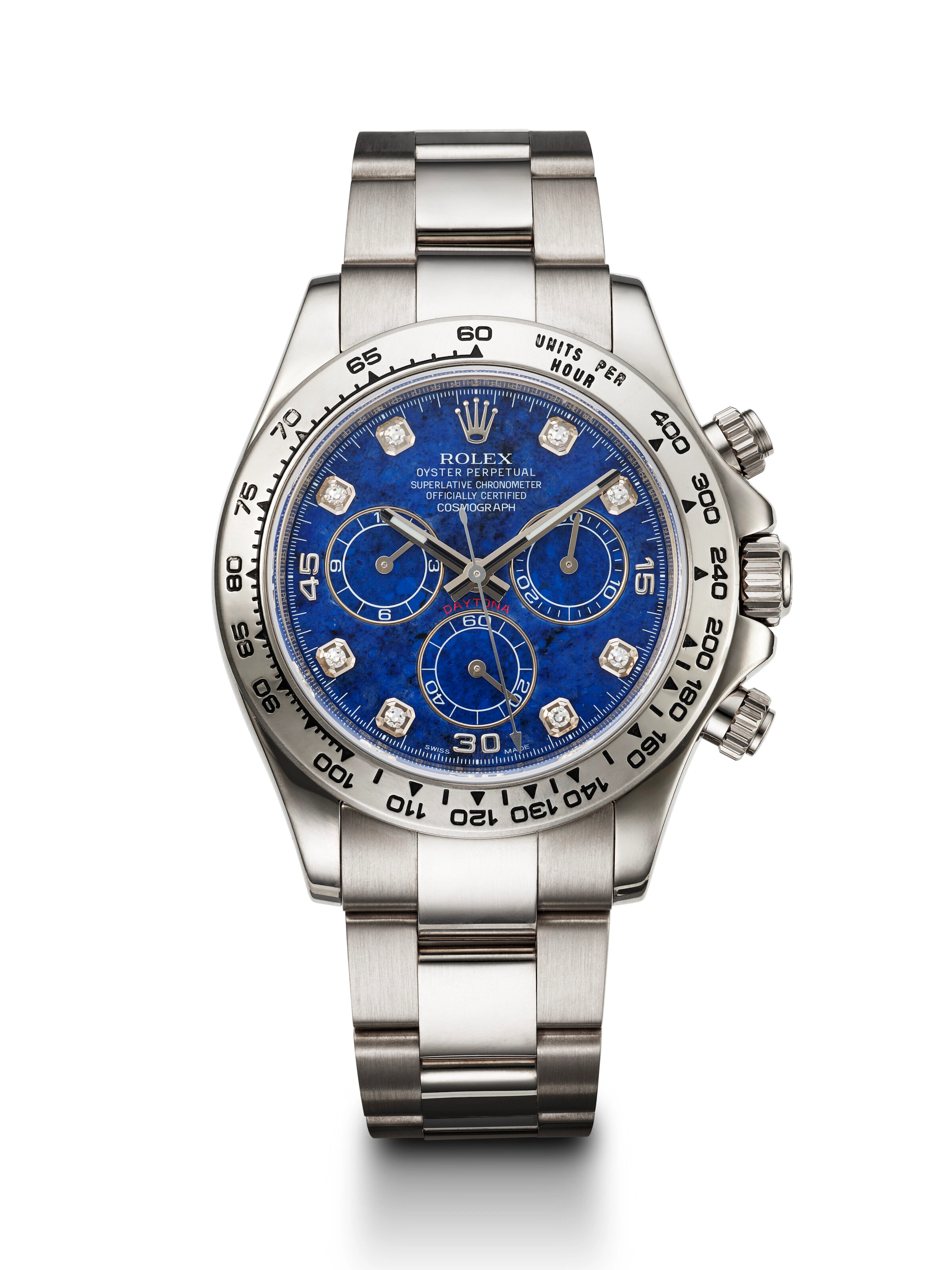 Rolex, White Gold and Diamond-Set 'Daytona' with Sodalite Dial, Ref. 116509