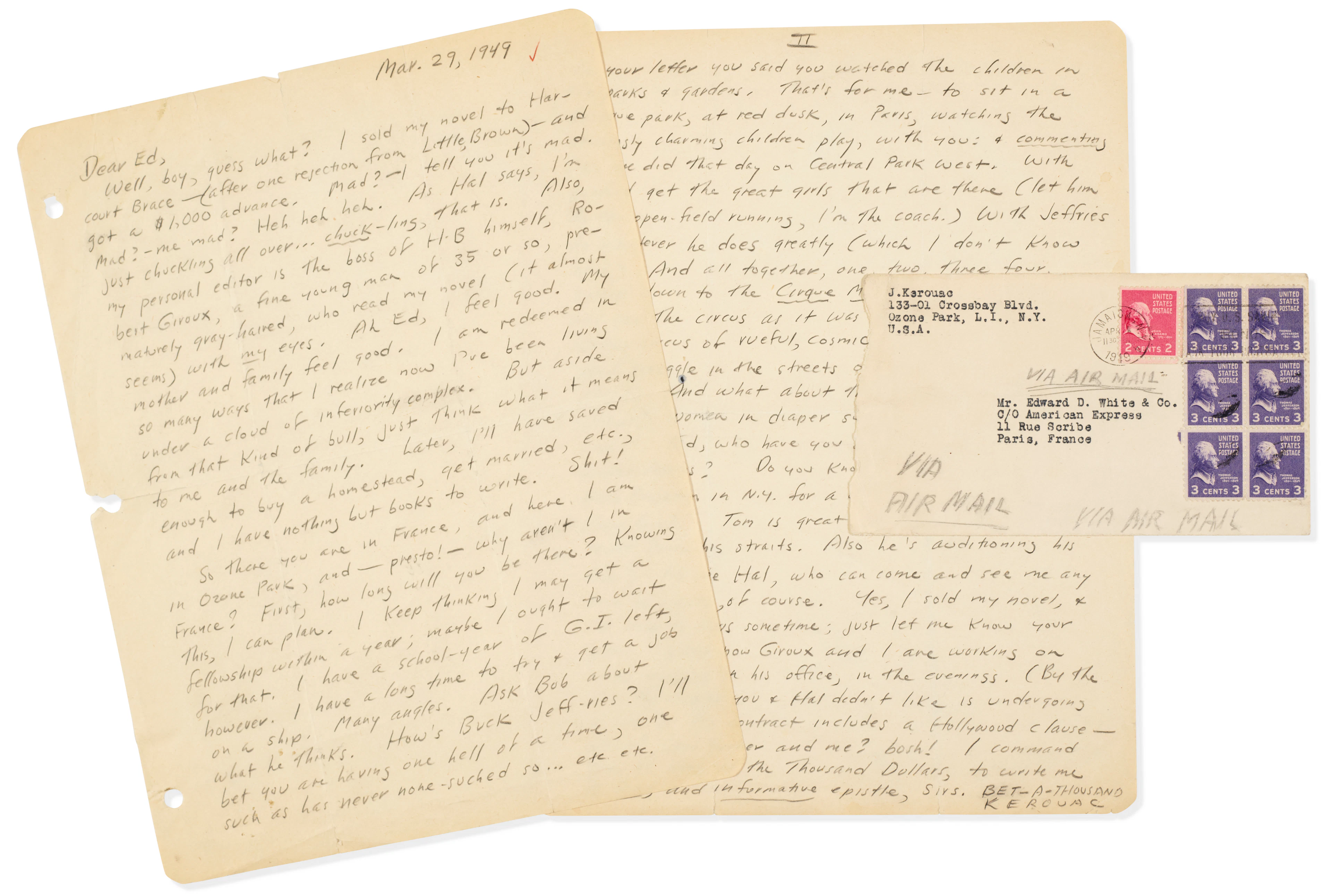 "I Sold My Novel to Harcourt Brace"