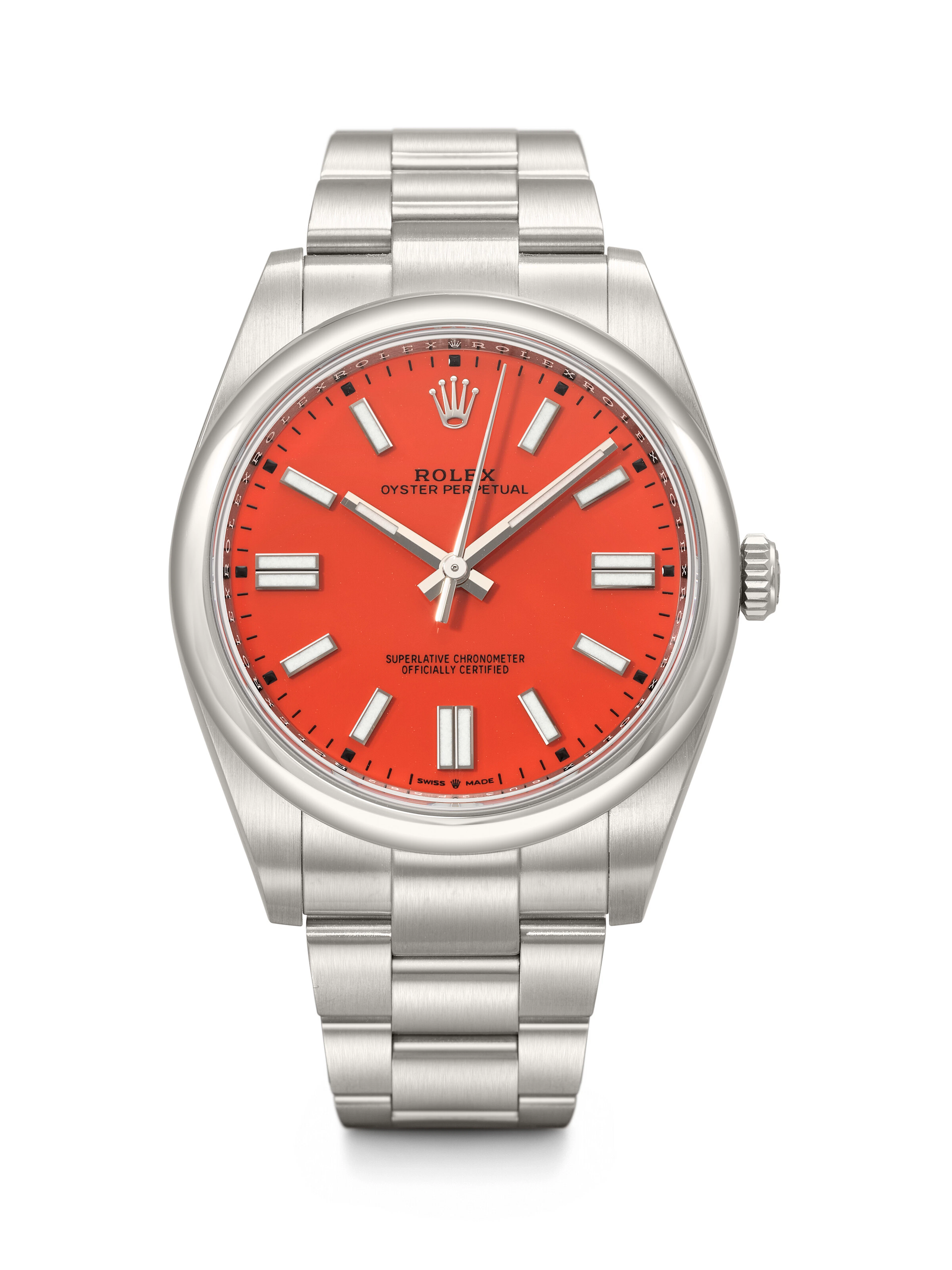 ROLEX. AN ATTRACTIVE STAINLESS STEEL AUTOMATIC WRISTWATCH WITH SWEEP