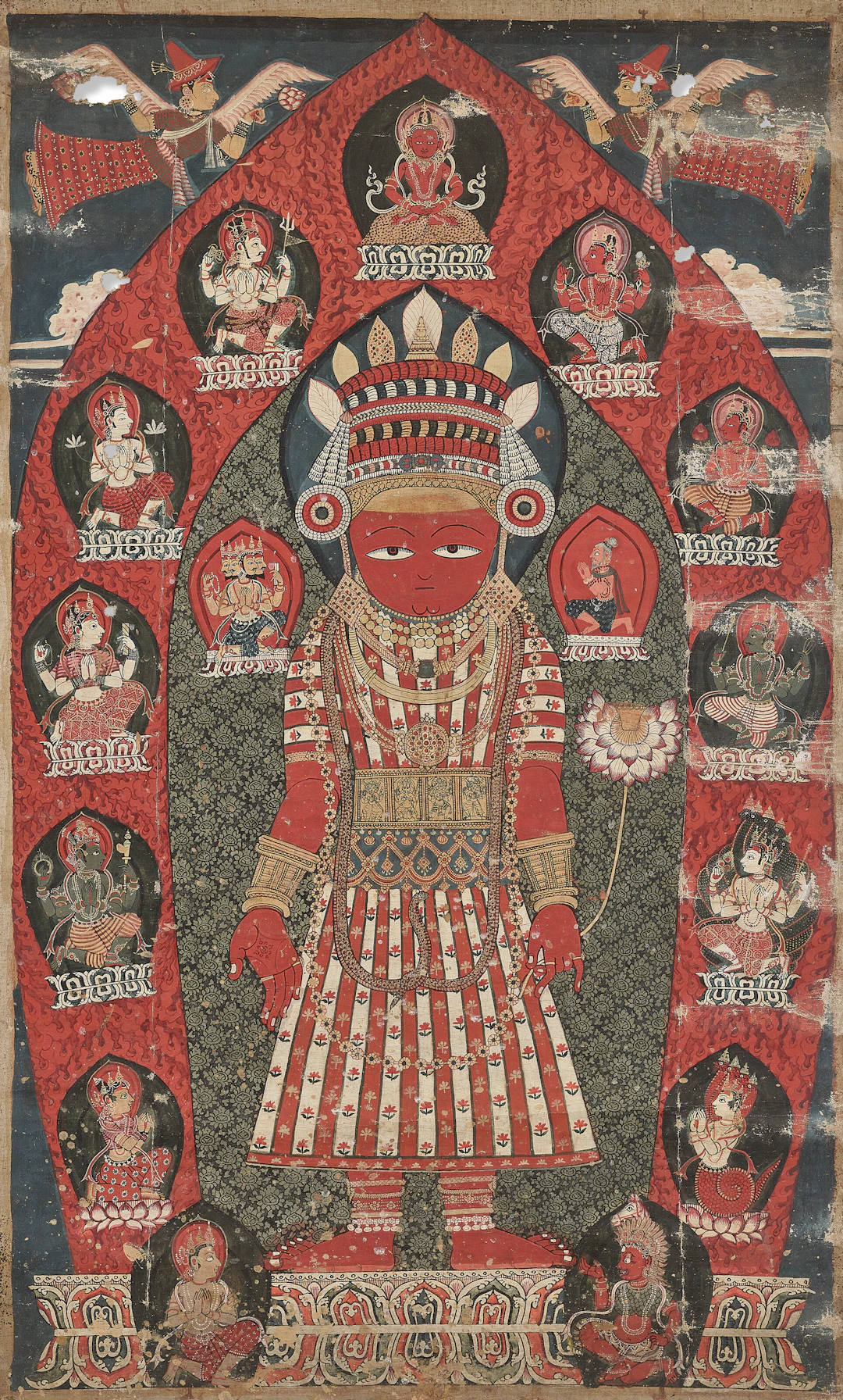 A Paubha of Shristhikantha Lokeshvara (Rato Macchendranath)