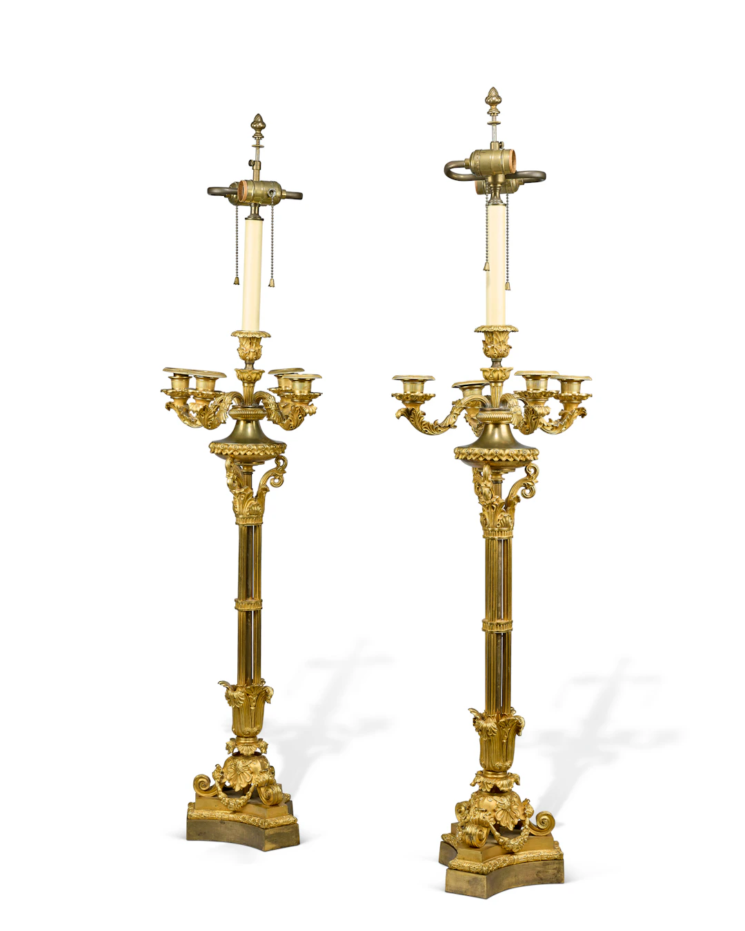 Paire De Candélabres D'époque Louis-Philippe