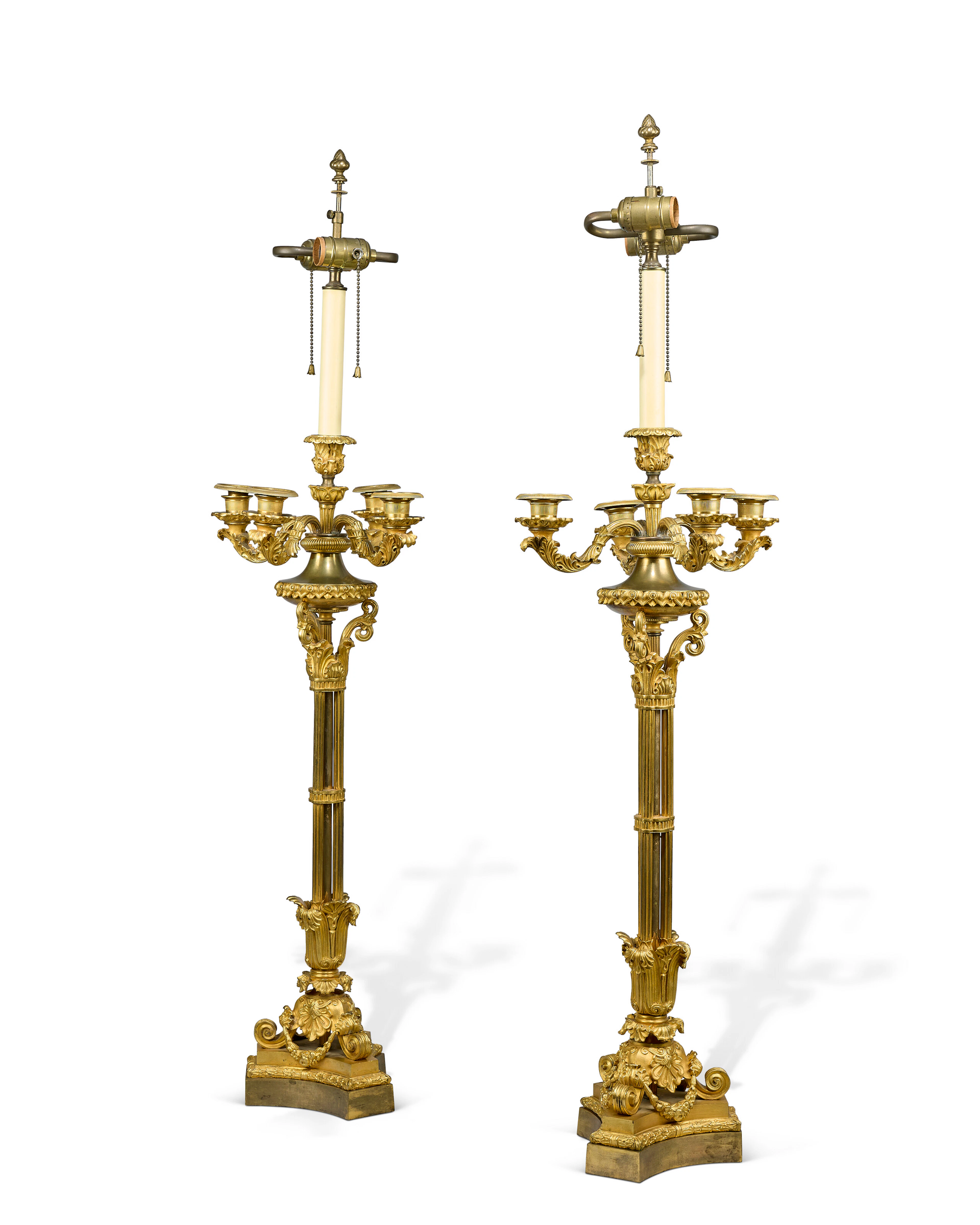 Paire De Candélabres D'époque Louis-Philippe