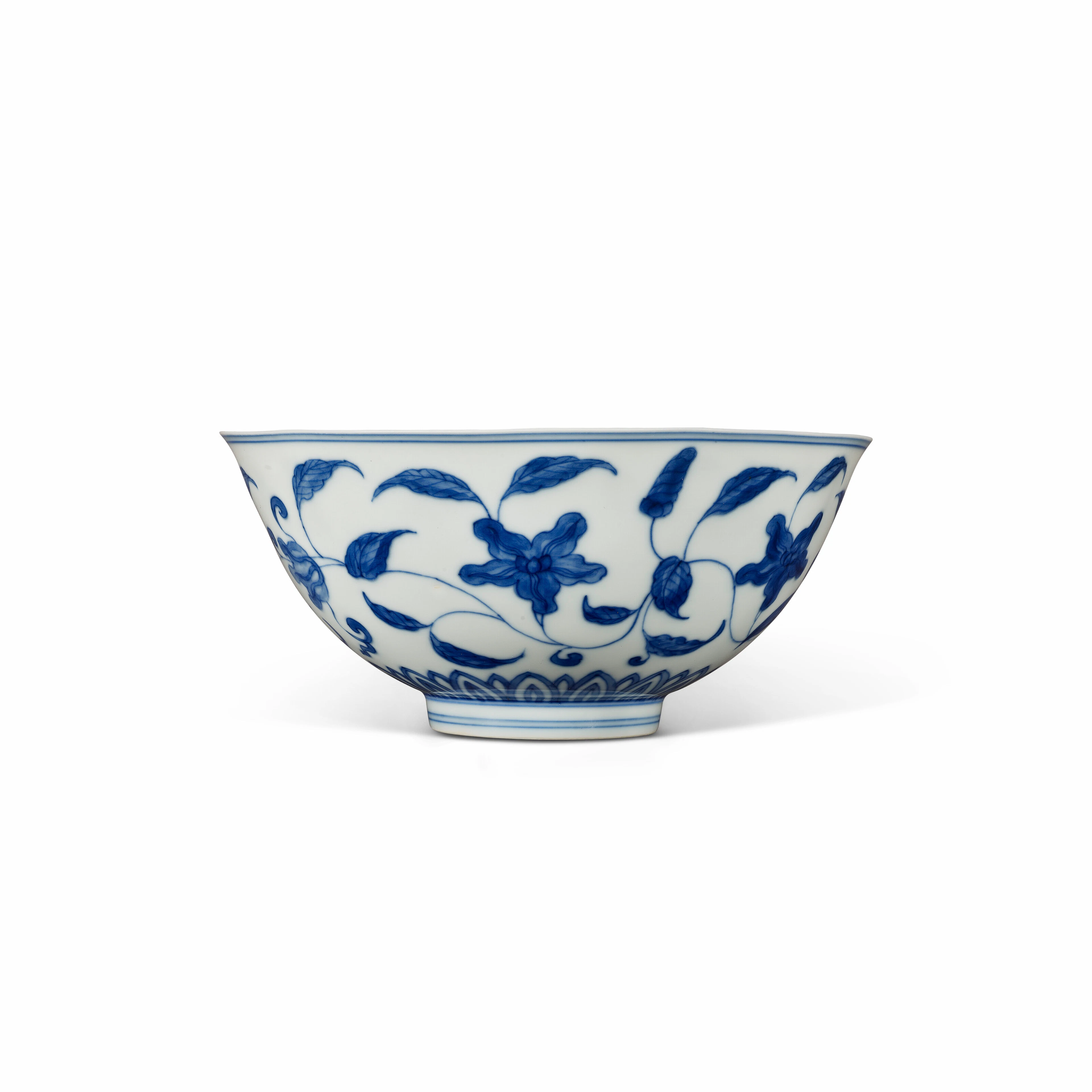 A Rare Ming-Style Blue and White 'Palace' Bowl