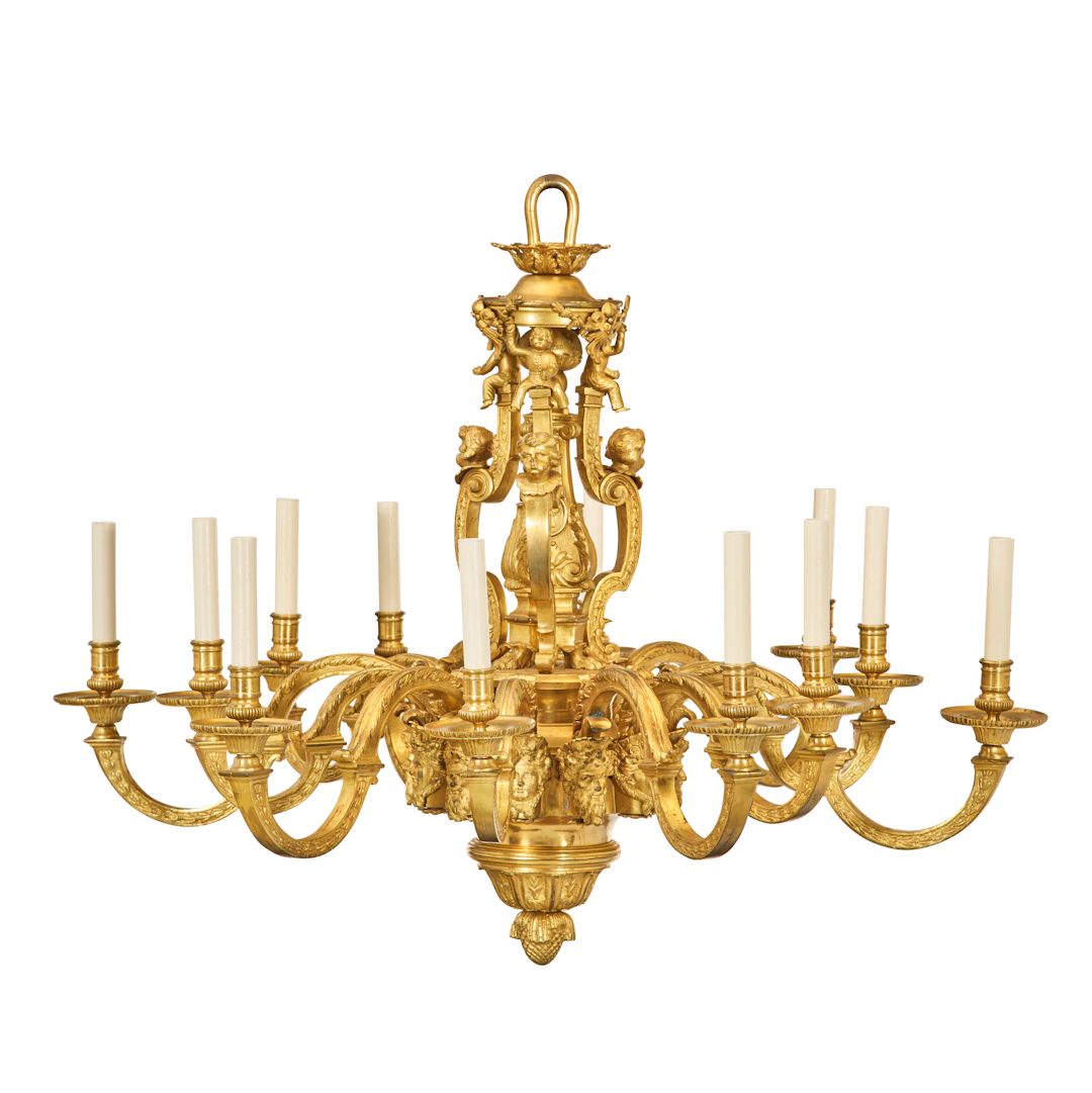 A French Ormolu Twelve-Light Chandelier