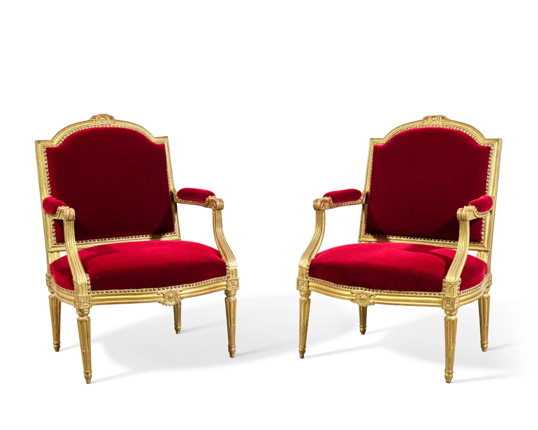 Paire De Fauteuils D'époque Louis Xvi